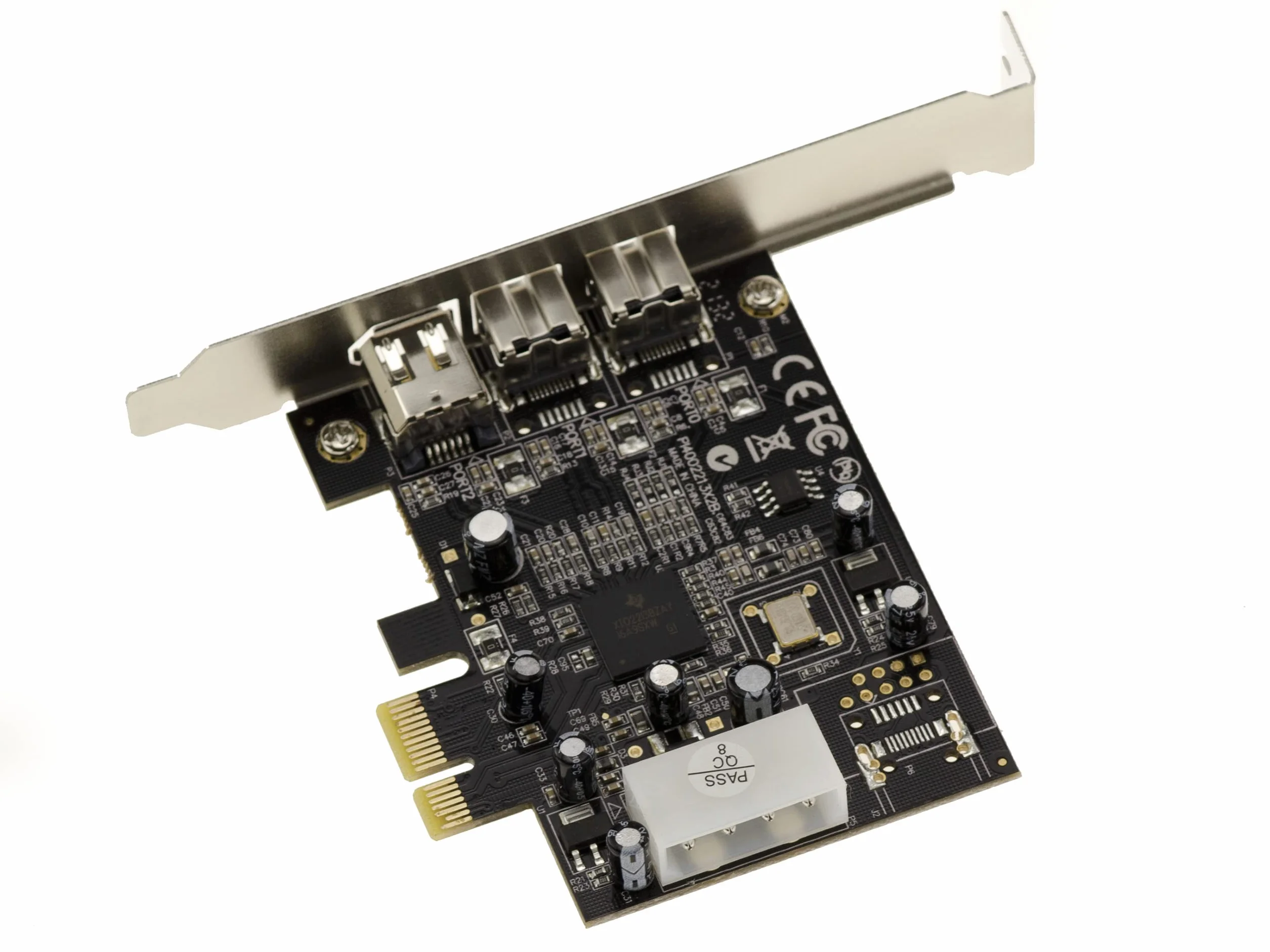 KALEA-INFORMATIQUE Scheda controller PCI Express PCIe x1 Firewire 800 e 400 IEEE1394A e IEEE1394B 2+1 Output con chipset TI XIO2213BZAY