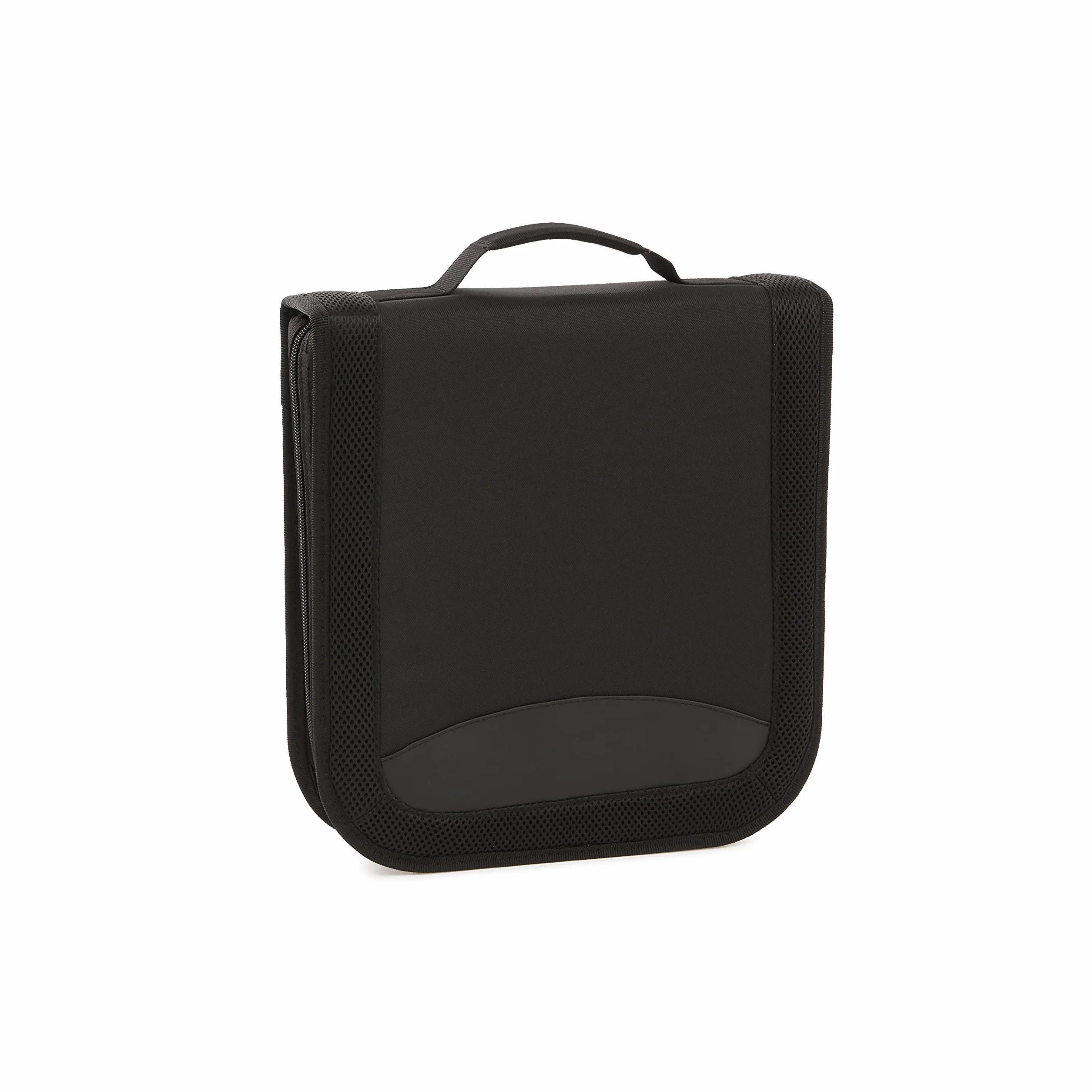 Amazon Basics Porta 128 CD/DVD in nylon, colore: Nero
