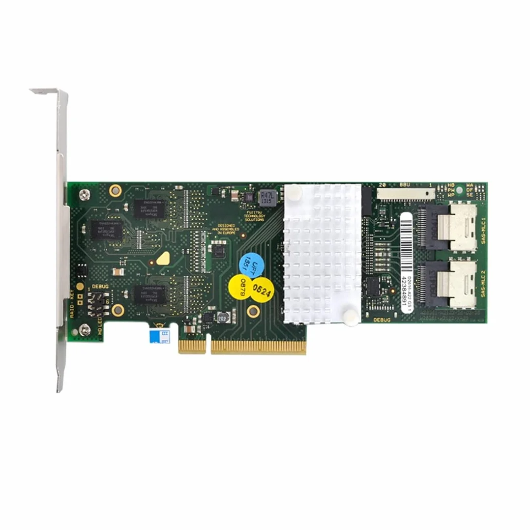 ChenYang CY Scheda Controller PCI-E 2.0 X8 con Staffa PCI-E a D2616-A12 LSI 9261-8i SATA/SAS Raid 6Gbs 512MB Cache SFF-8087 6Gb RAID0.1.5.6