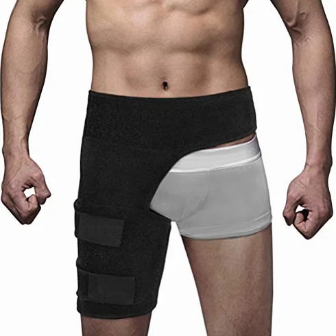 Tutore per l'inguine e l'anca in neoprene traspirante per dolore alla sciatica e stiramenti