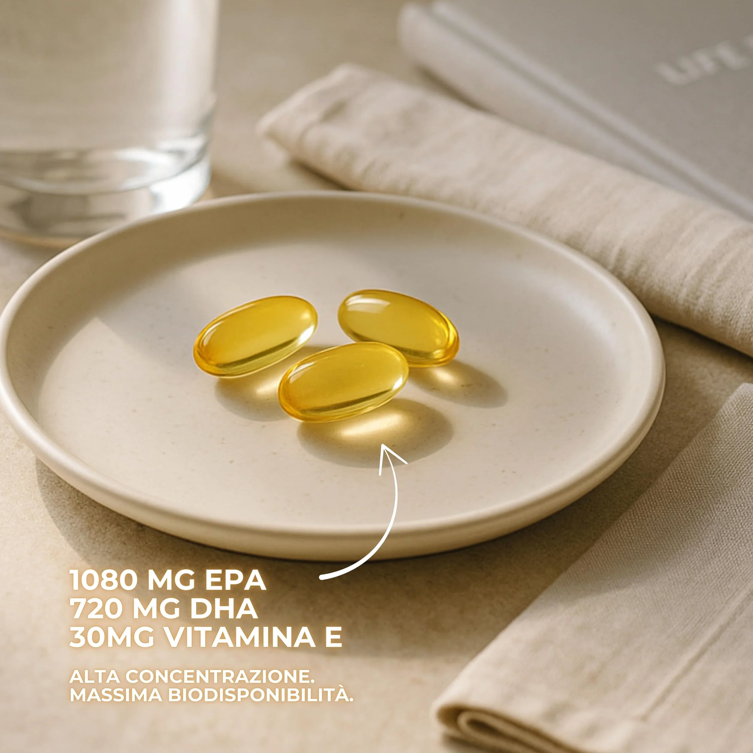 Life Pro Healthy Omega 3 Capsule IFOS 3000mg 35% EPA 25% DHA Olio di Pesce Puro Distillato