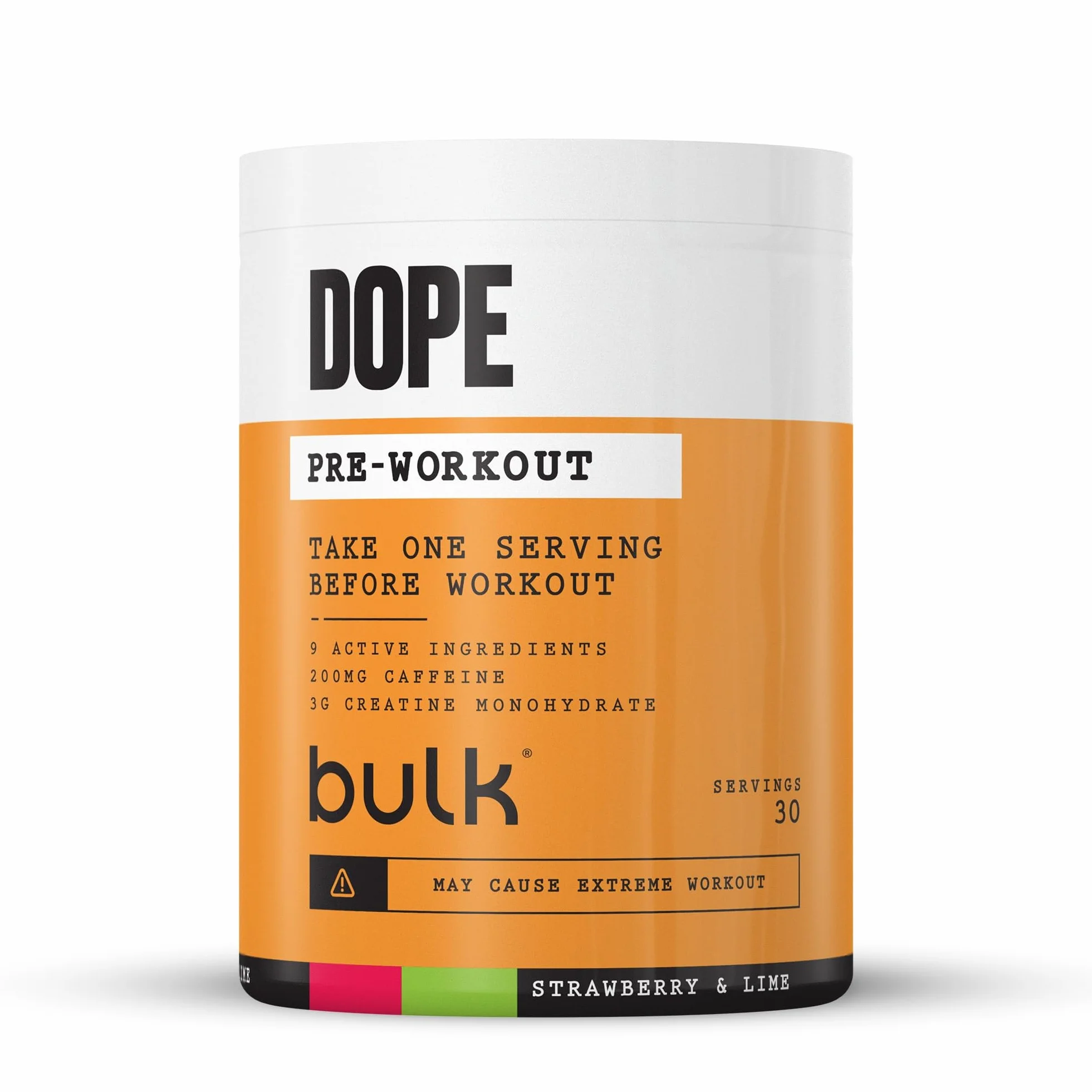 Frogola Lime Polvere Pre-Workout Dope 3g Creatina 200mg Caffeina Citrullina Arginina Beta-Alanina 510g