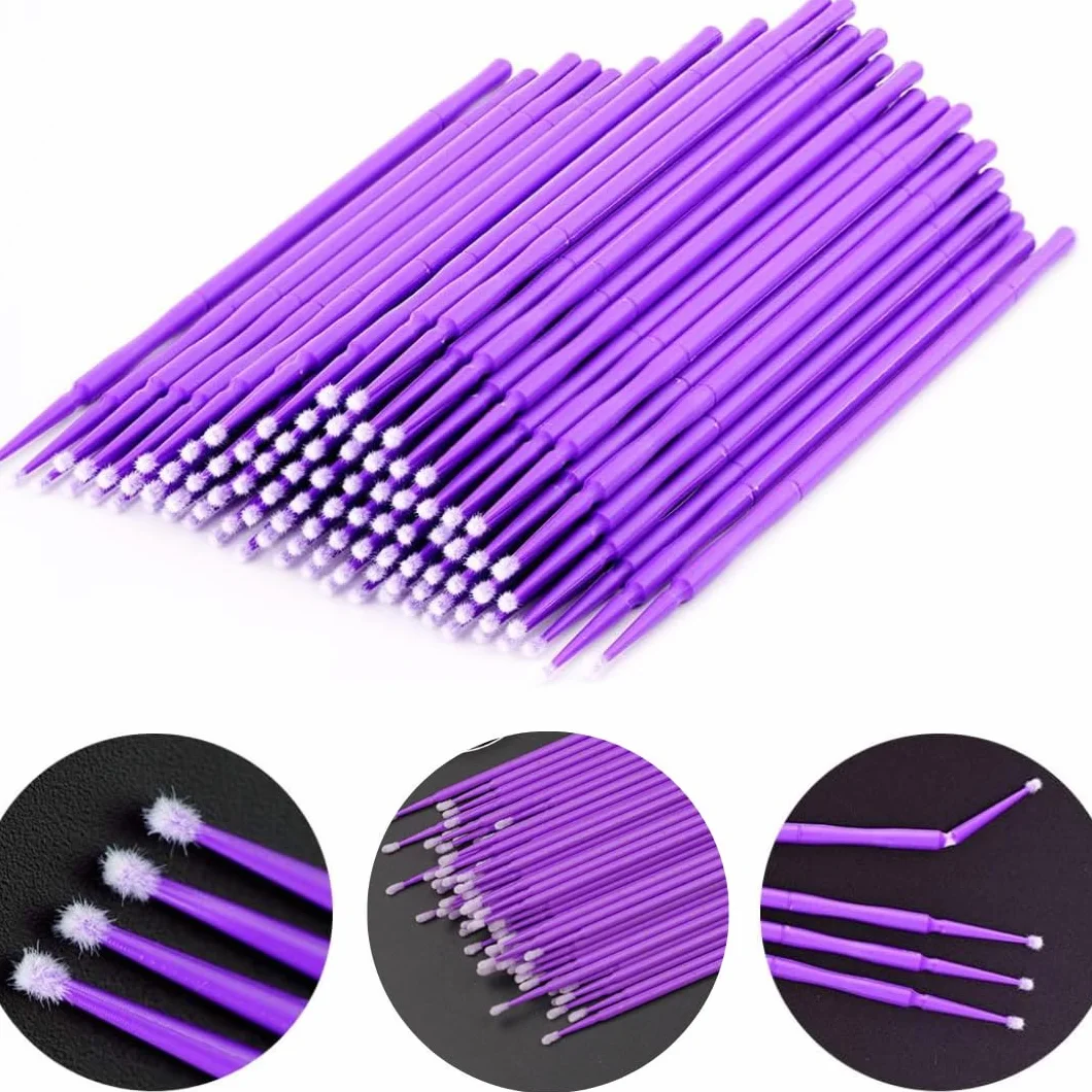 PARENCE.- Set di 100 detergenti di precisione - Testina in cotone, ideale per elettronica, gioielleria e finiture - Lunghezza 9,5 cm - Pratica tasca con zip, colore casuale