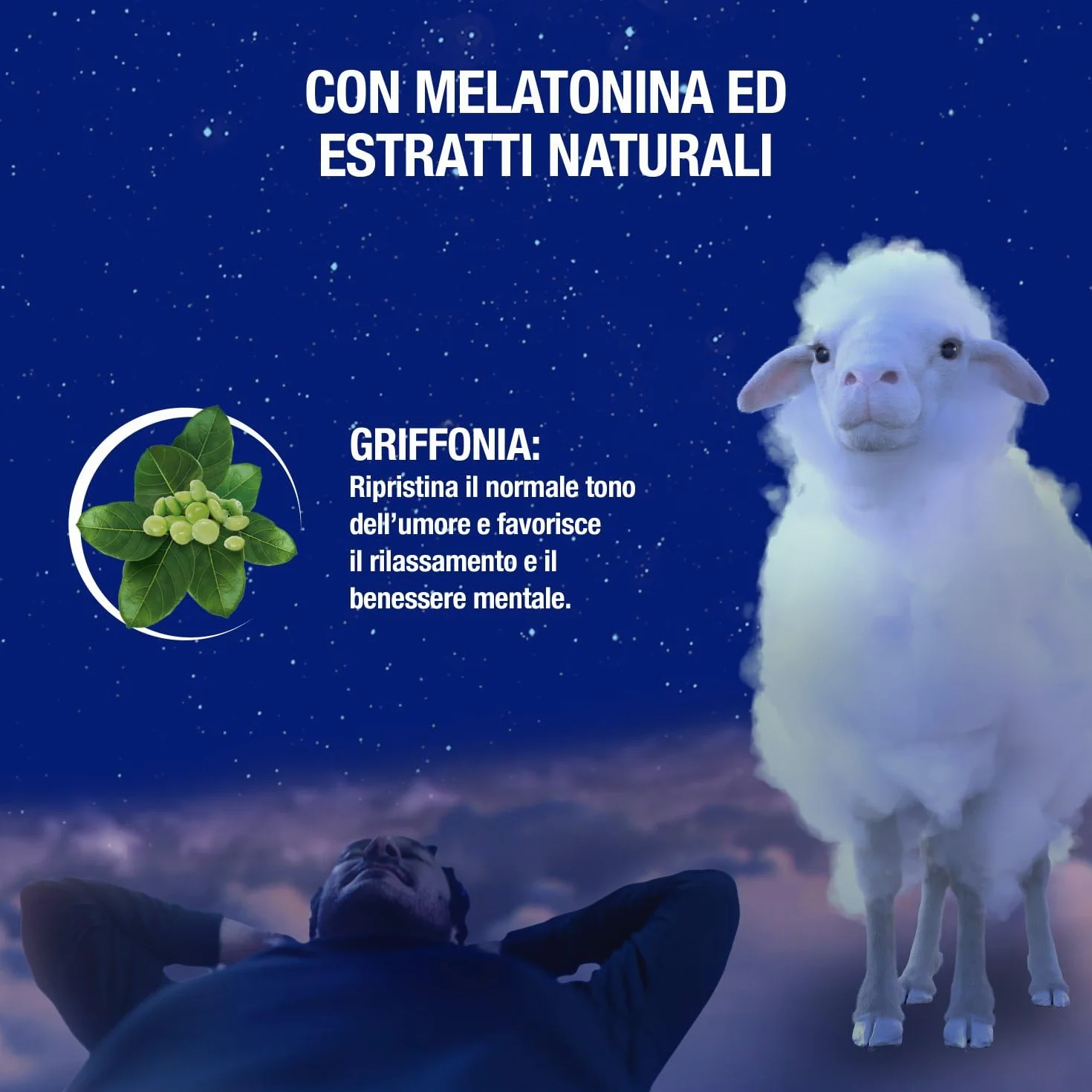 Novanight Tripla Azione Bustine Magnesio Melatonina Disturbi del Sonno 40 Buste Gusto Camomilla e Agrumi