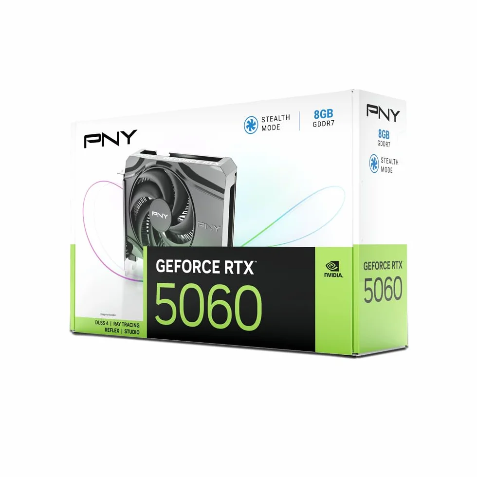 PNY Nvidia Geforce Rtx 5060 8Gb Gddr7 Scheda Grafica 3840 Cuda Core 2280 Mhz Cor