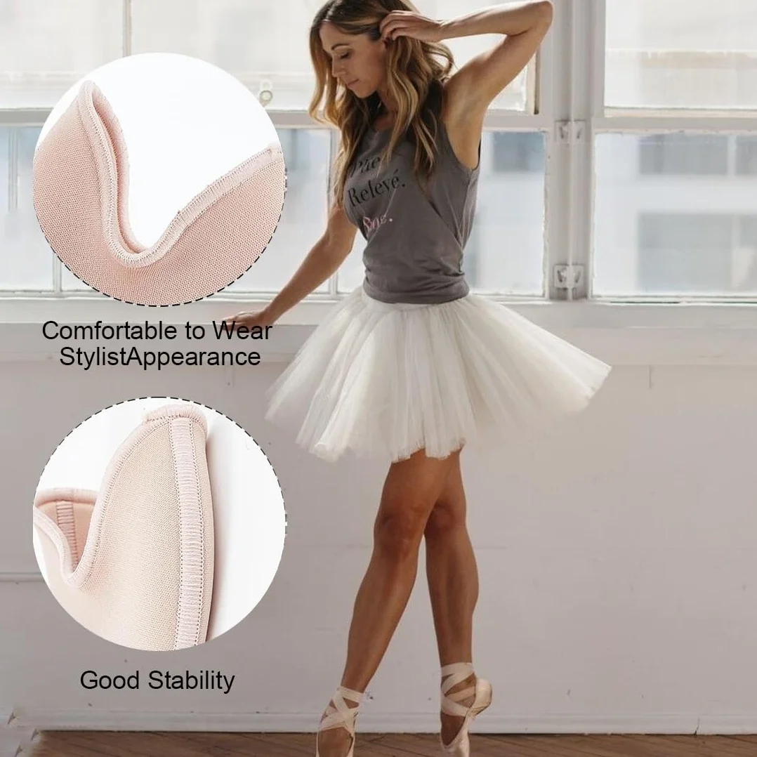 Paia Ballet Toe Pads Protezioni Dita Piedi per Scarpe Punta Tacco Alto