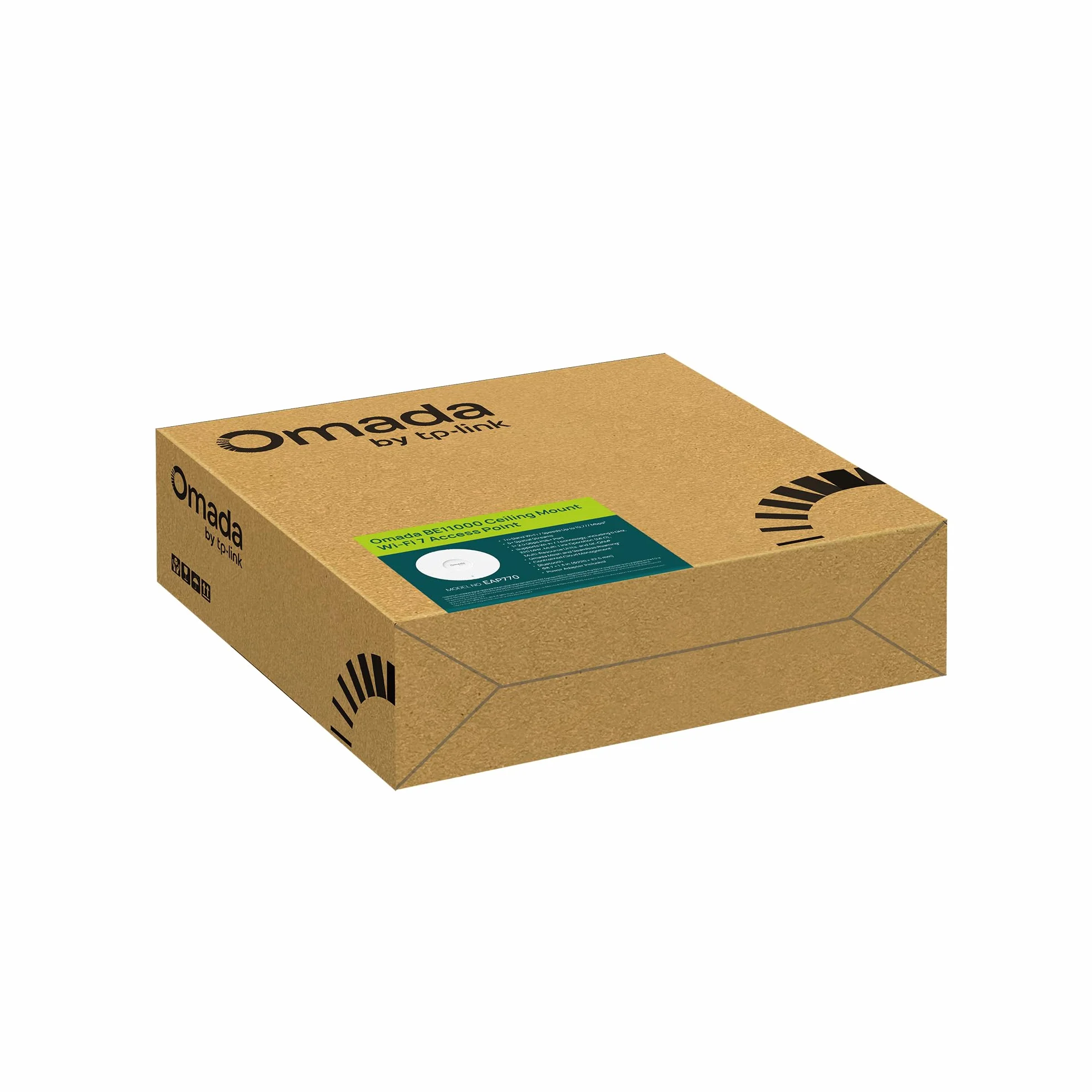TP‑Link Omada EAP770 - Punto di accesso WiFi 7 Tri-banda da soffitto, fino a 11 Gbps, porta 2,5 GbE, PoE, Mesh, Roaming Continuo