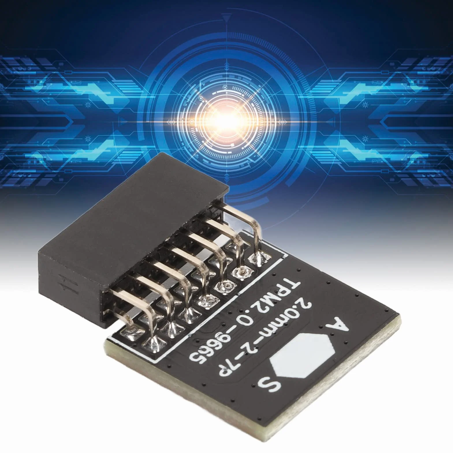 Modulo TPM 2.0 per ASUS per Win11 LPC 14 Pin Scheda Crittografata TPM 2.0 Chip Modulo TPM 2.0 Passo 2,0 Mm Scheda PCB 2x7P TPM 2.0 per Scheda Madre del Computer