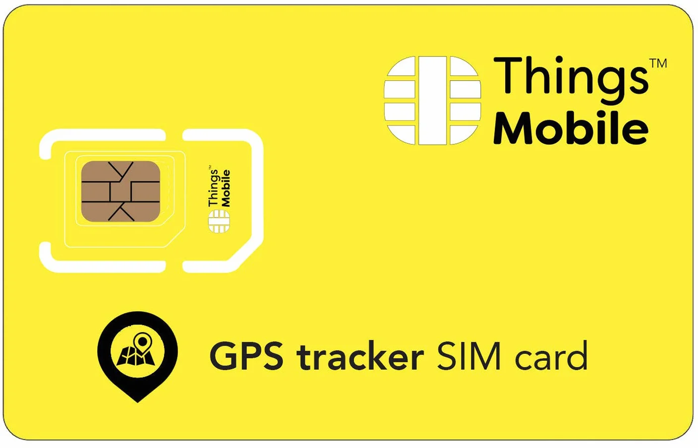 SIM Card per PERSONAL GPS TRACKER - Things Mobile - con copertura globale e rete multi-operatore GSM/2G/3G/4G LTE, senza costi fissi, senza scadenza e tariffe competitive, senza credito incluso