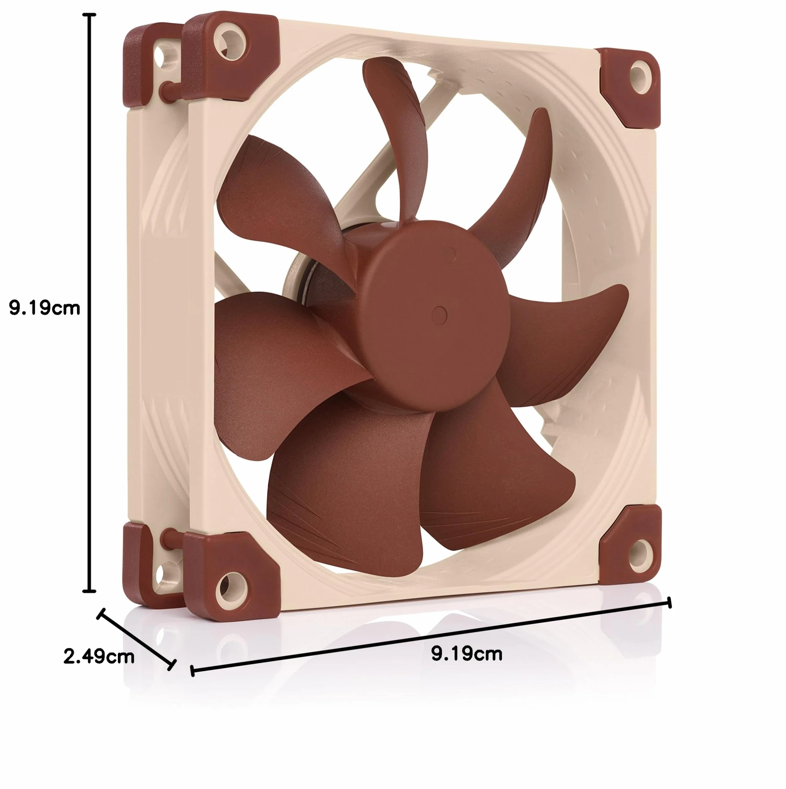 Noctua NF-A9 FLX, Ventola Silenziosa di Qualità Premium, 3-Pin (92 mm, Marrone)