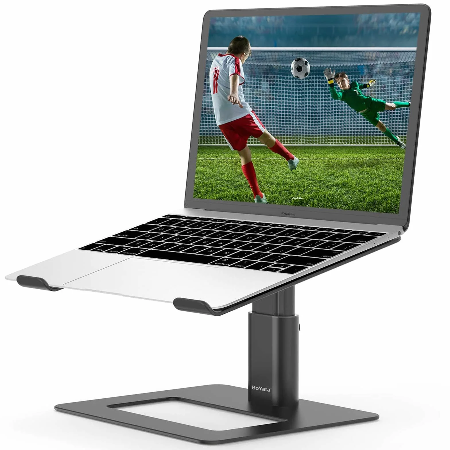 BoYata Supporto PC Portatile, Supporto per Laptop Ventilato Regolabile in Altezza, Supporto per Notebook Compatibile con MacBook Pro/Air 10-15,9 '', HP, Dell, Surface, Samsung, Acer