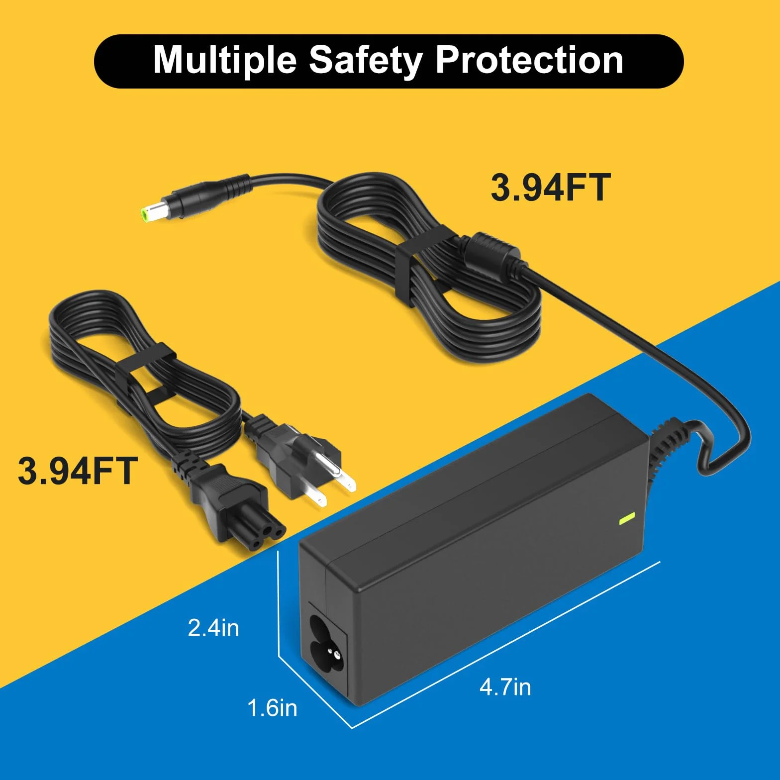 Caricabatterie 24V Compatibile Fujitsu Scanner S1500 S1500M fi-7160 fi-7180 fi-7260 fi-7280 fi-5120C fi-6110 fi-6140 fi-6230 fi-6240 Scansnap
