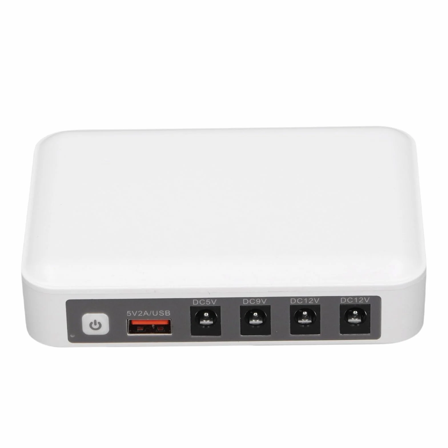 UPS Batteria Backup 6000Mah Alimentazione Ininterrotta con Indicatore LED Intelligente 5V 9V 12V Uscita più Protezioni Emergenza Potenza di Emergenza (Spina europea)