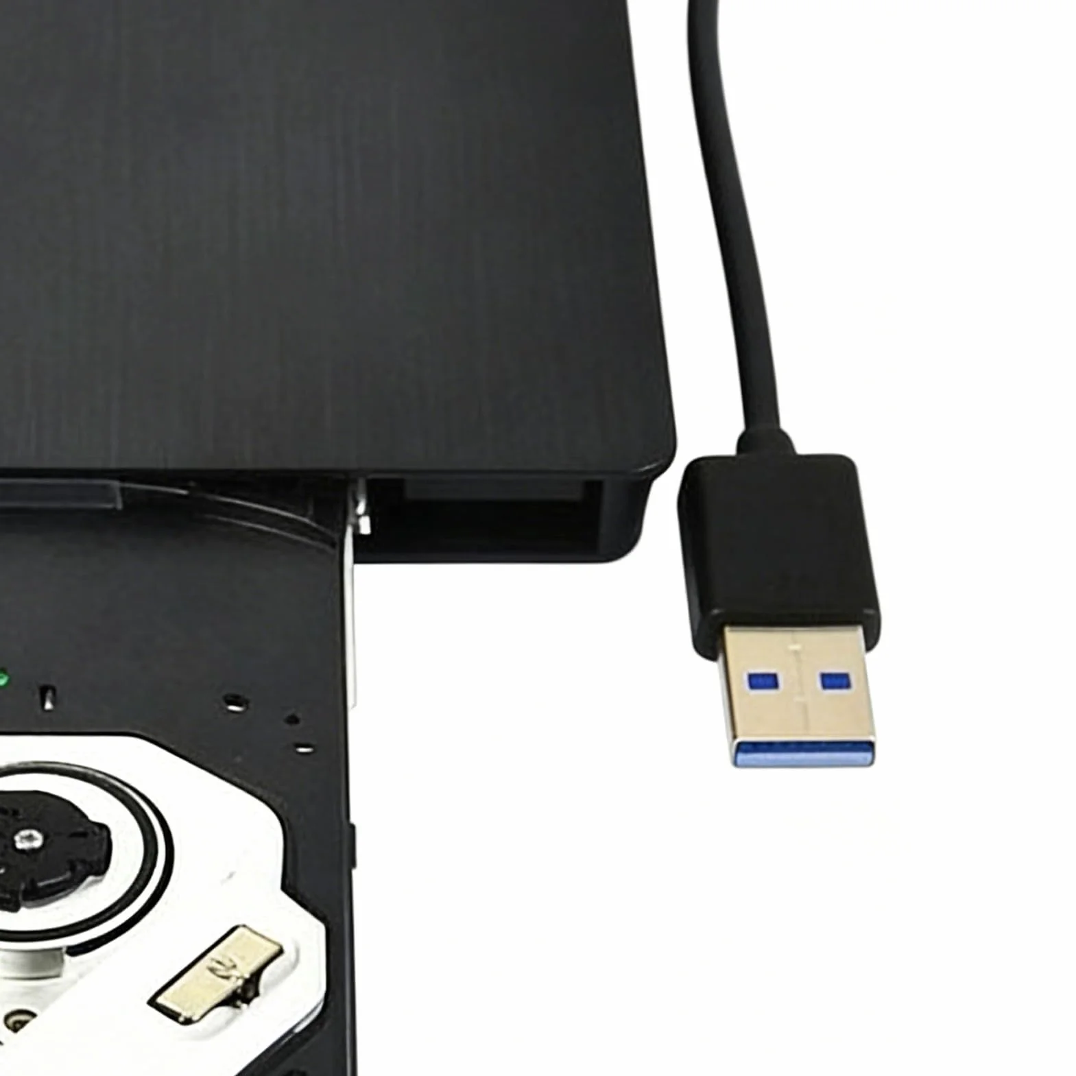 Unità disco esterna per computer portatile, sottile, USB 3.0, lettore di dischi USB 3.0, per casa, interni, ufficio, esterni, viaggi, PC desktop