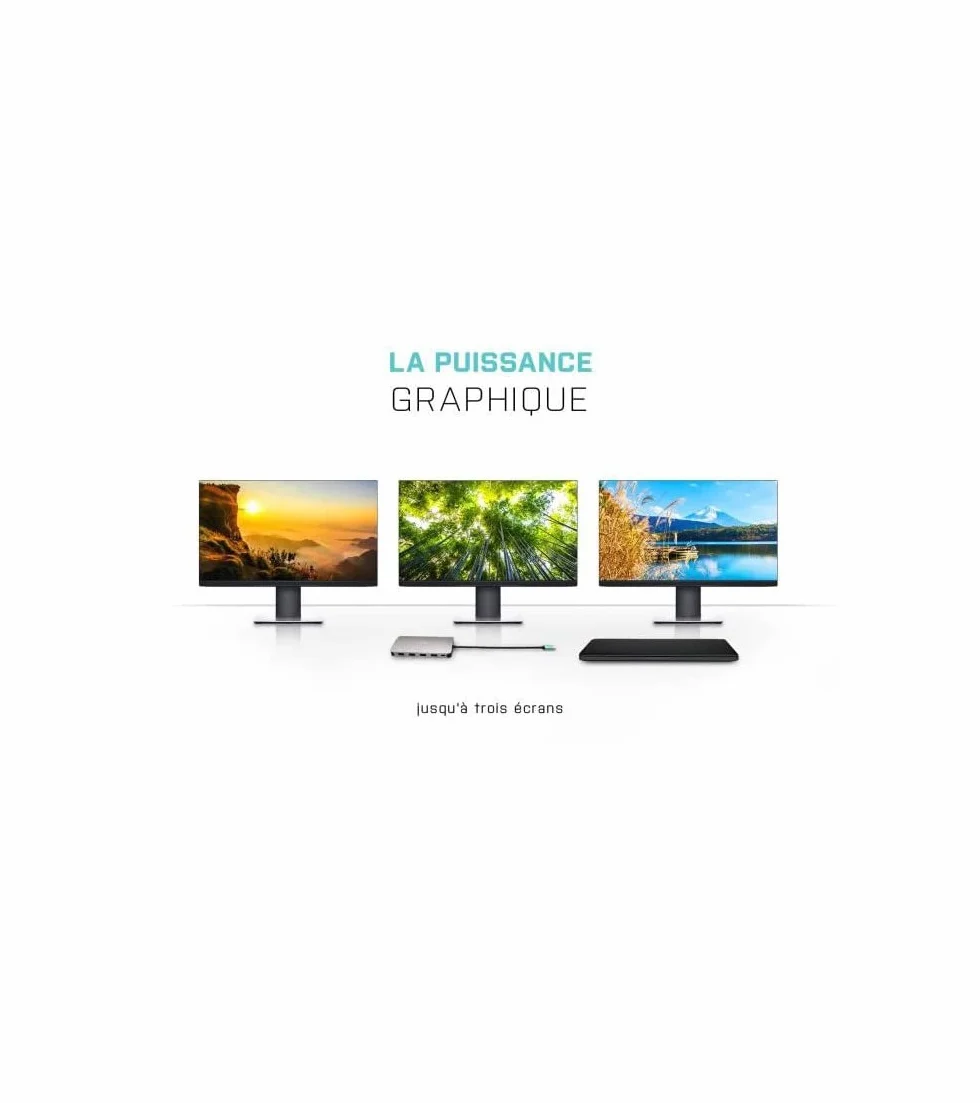 I-TEC METAL USB-C NANO 3X DISPLAY DOCKING STATION + POWER DELIVERY 100 W