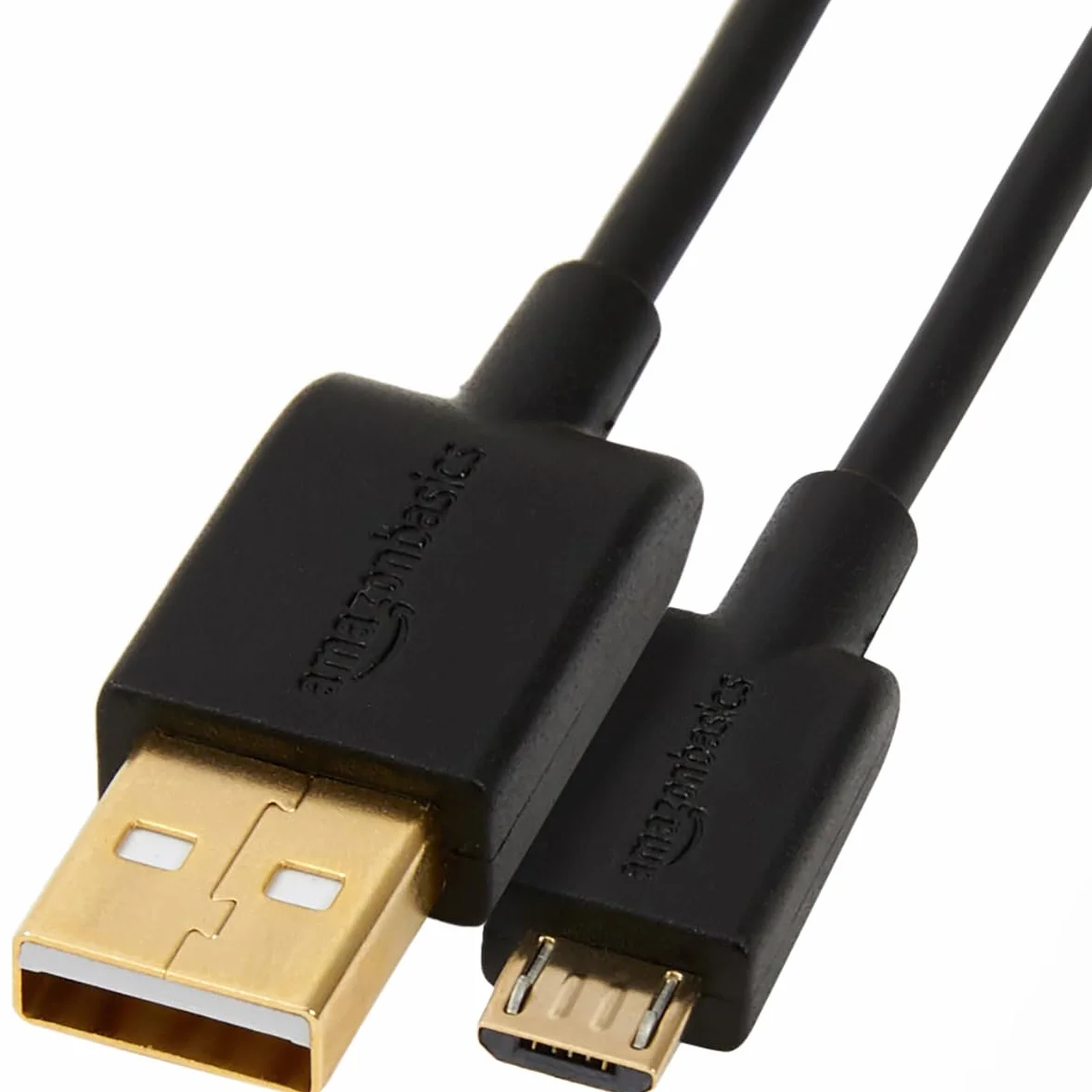 Amazon Basics Cavo USB 2.0 da USB-A maschio a Micro USB (Confezione singola), 0.9 m, Nero