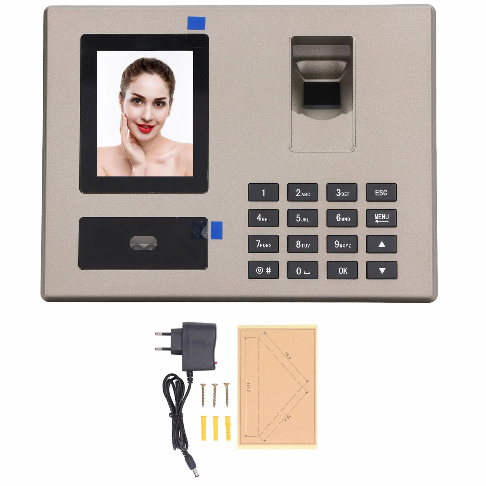 Macchina Rilevazione Presenze Dipendenti, Riconoscimento Biometrico PIN, Calcolo Automatico Ore