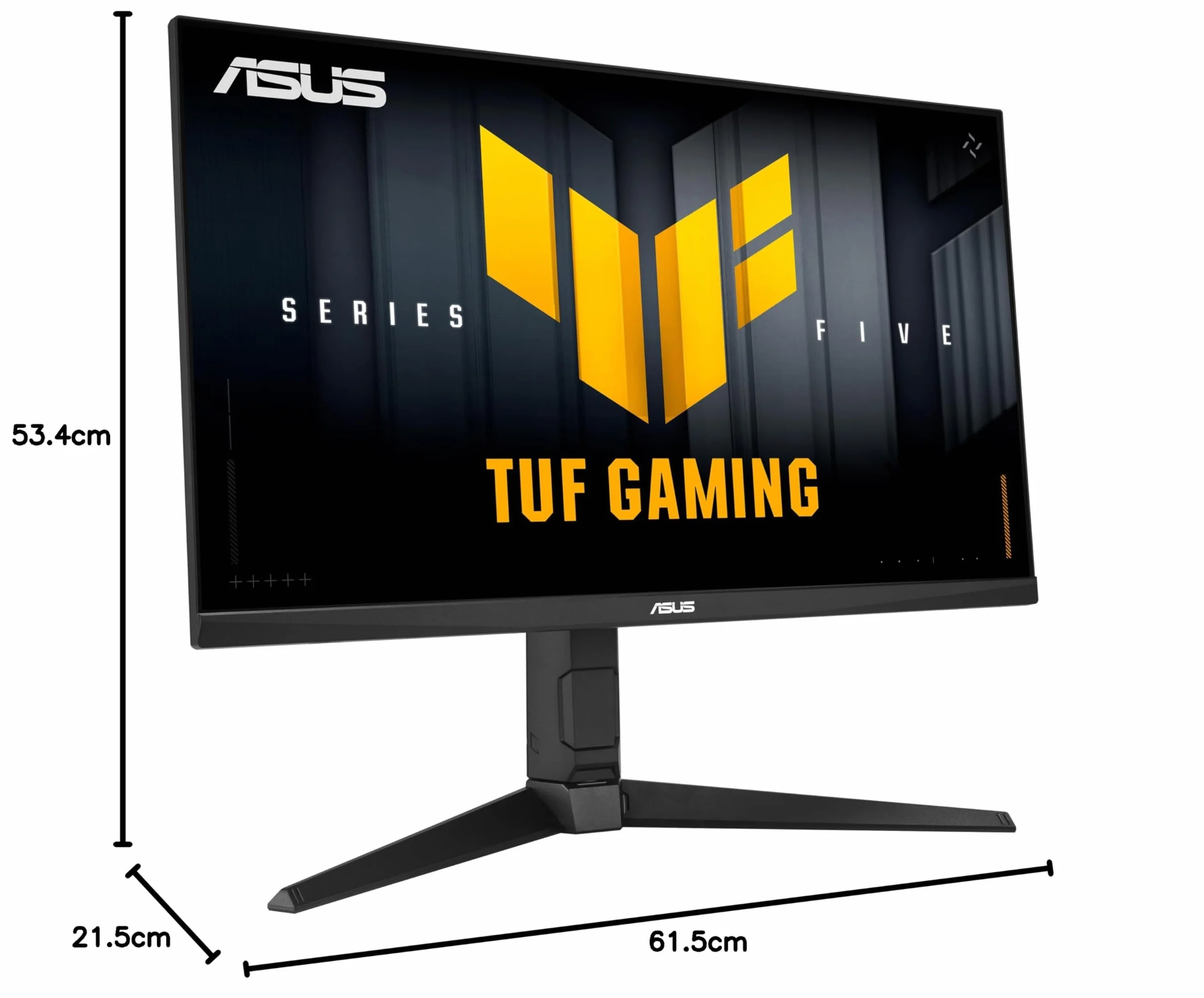 ASUS TUF Gaming VG27AQML5A, Monitor Gaming da 27" Quad HD Fast IPS (2560x1440), 0,3ms Response Time, 300Hz, G-SYNC, AMD FreeSync e ELMB SYNC, Altoparlanti, DisplayPort, HDMI e USB-C, Gaming AI, Nero