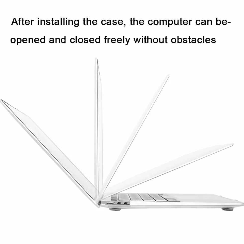 4 in 1 Custodia per Macbook Air M2 M3 M4 13,6 Pollici A2681 A3113 A3240, 2025 2024 2022 con Touch ID, Plastica Case Cover Rigida & Pellicola Tastiera & Proteggi Schermo, Cervello Creativo