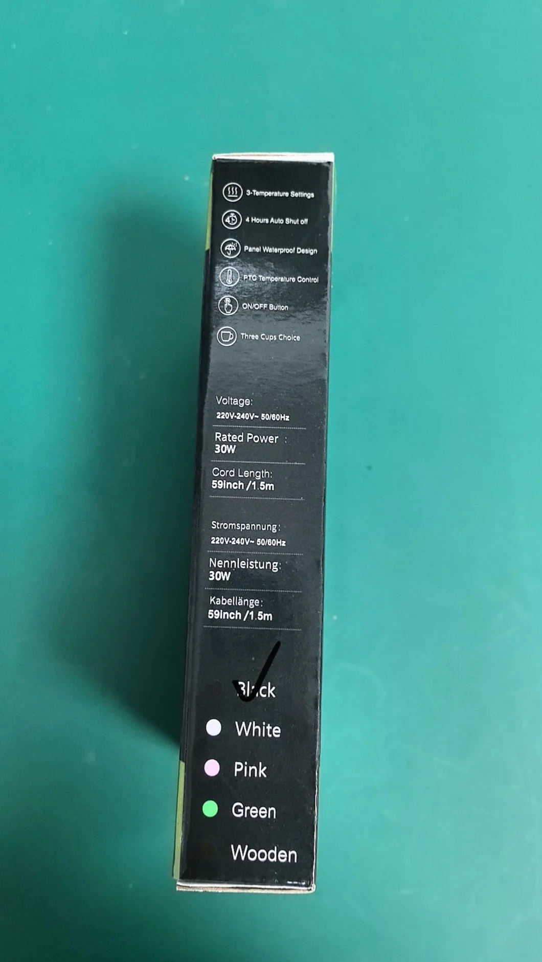 Vexloria Scalda Tazza Elettrico, Scaldatazze da Caffè, Bevande, Tè, Scalda Latte Elettrico Portatile con 9 di Temperatura Modalità Spegnimento Automatico, Scalda Tazza per Ufficio, Casa B01
