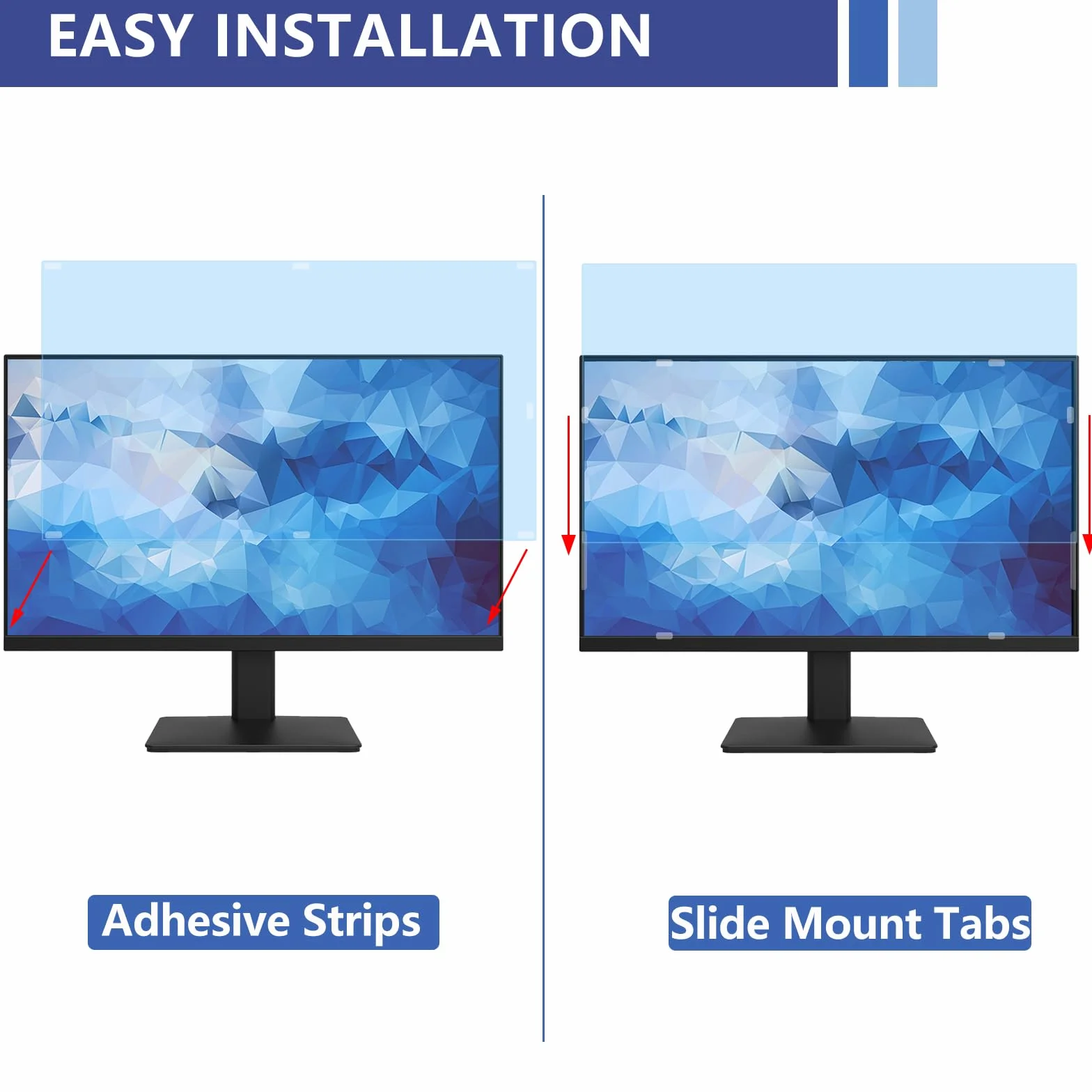 28 Pollici Anti Luce Blu Proteggi Schermo, Rimovibile Anti Luce Blu Filtro a Schermo, Proteggi Schermo Anti Blu Protezione Occhi Anti-UV per Computer 28"(16:9)