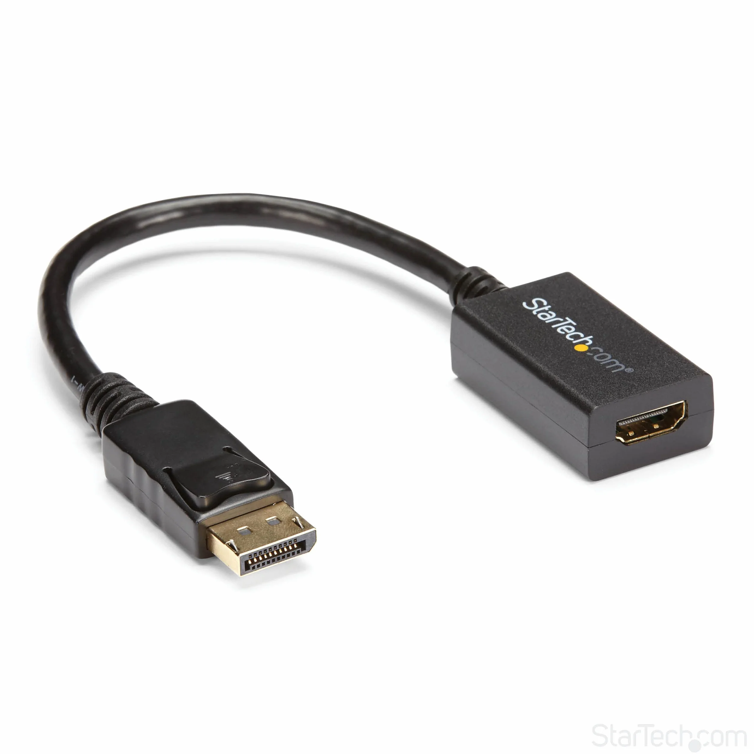 StarTech DP2HDMI2 DisplayPort Passiver Konverter DP 1.2 Stecker auf HDMI A-Buchse, 0.12m, schwarz