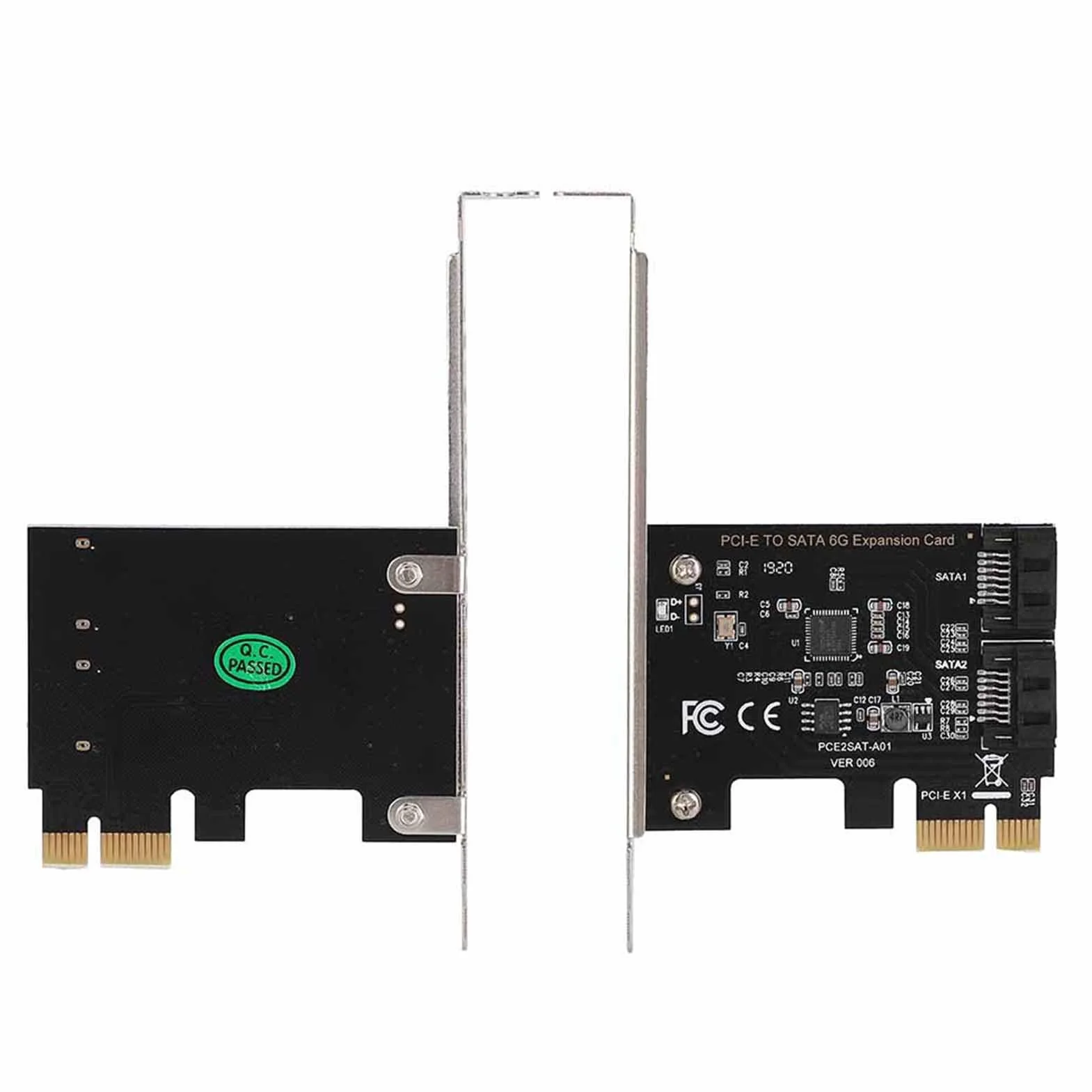 Scheda Pci Controller Scsi 15×13×2 Pci e Carte Pci a 3. 0 2 Porte Iii 6gbps Adattatore di Espansione Schede Schede Grafiche Sata3 Maschio Femmina