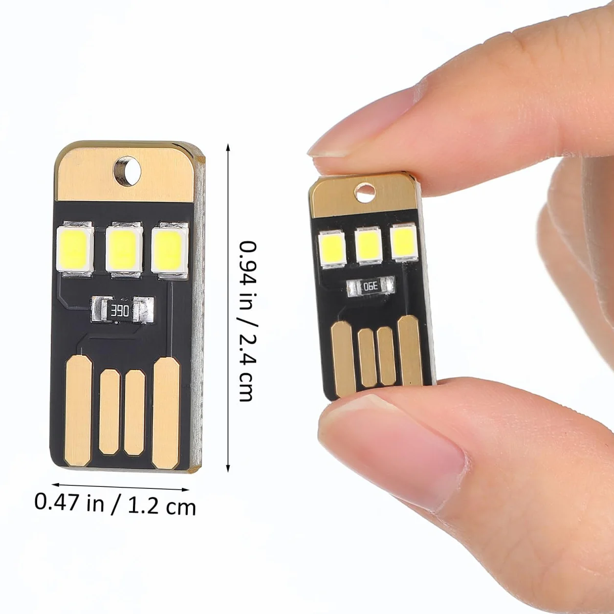 Homoyoyo Set di 5 mini USB LED luce portatile per computer portatile e da campeggio, versione PCB, ideale per emergenze, escursionismo e attività all'aria aperta