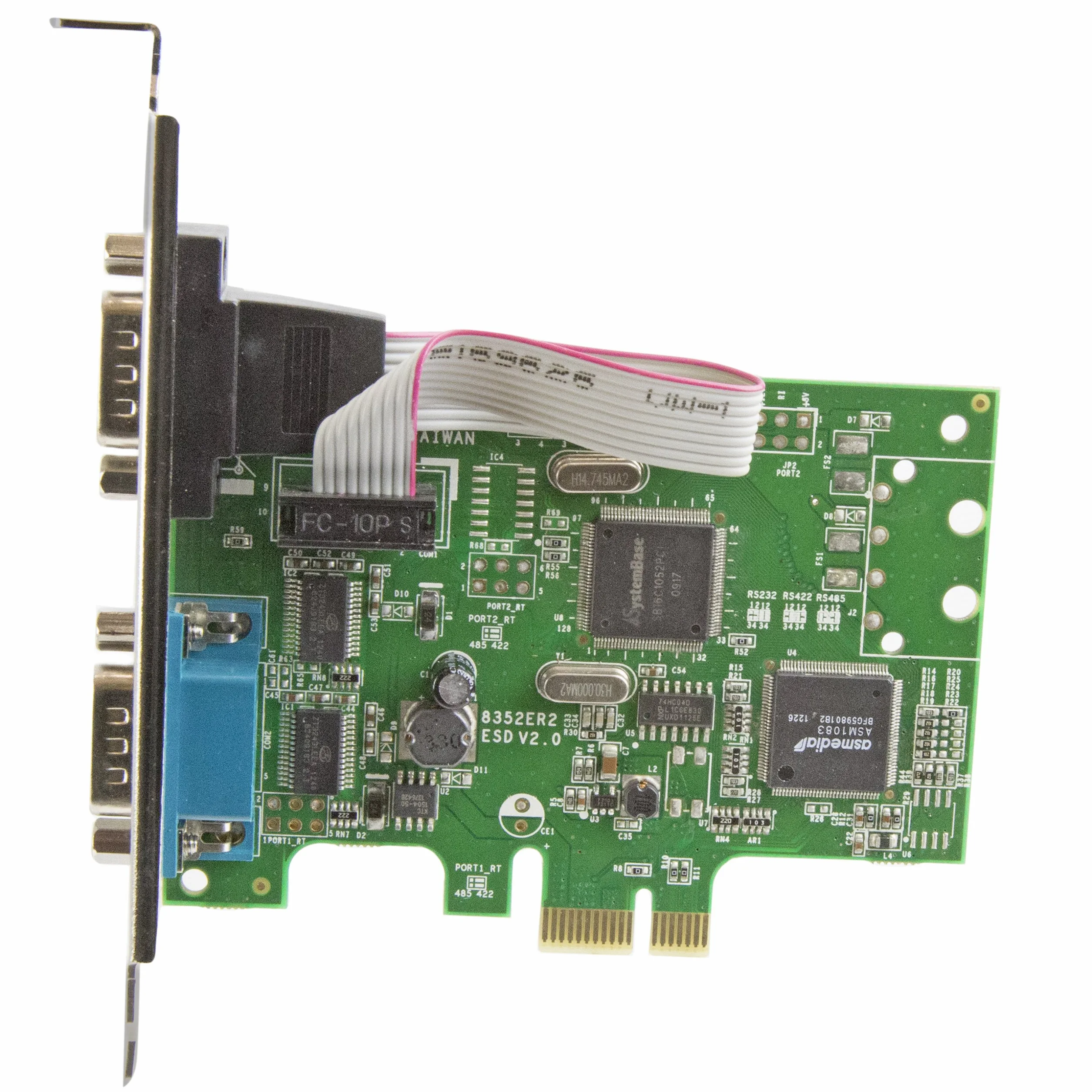 StarTech.com Scheda Seriale PCI Express da 2 porte DB9 con UART 16C1050, RS232