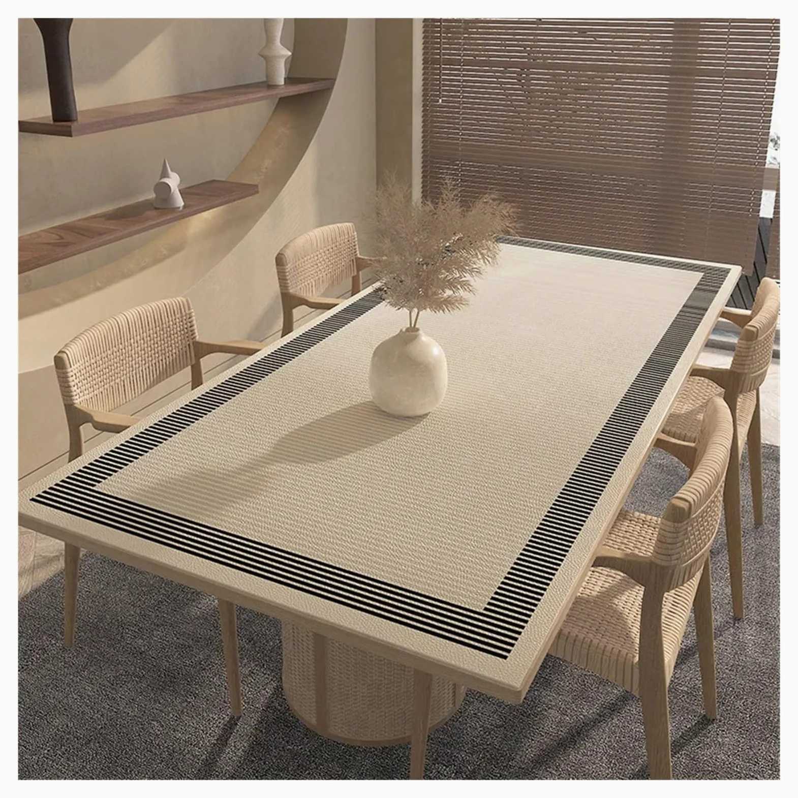 Tappetino da scrivania in pelle Tovaglia in pelle vintage, impermeabile, termoisolante, facile da pulire, decorazione for la casa(Color 2,60 * 140cm)