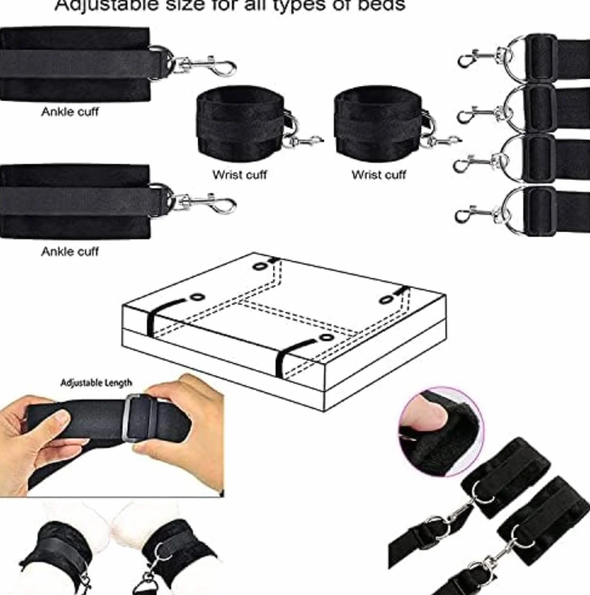 Cinghie in Nylon Non Lineari per Letto, Regalo Originale M9