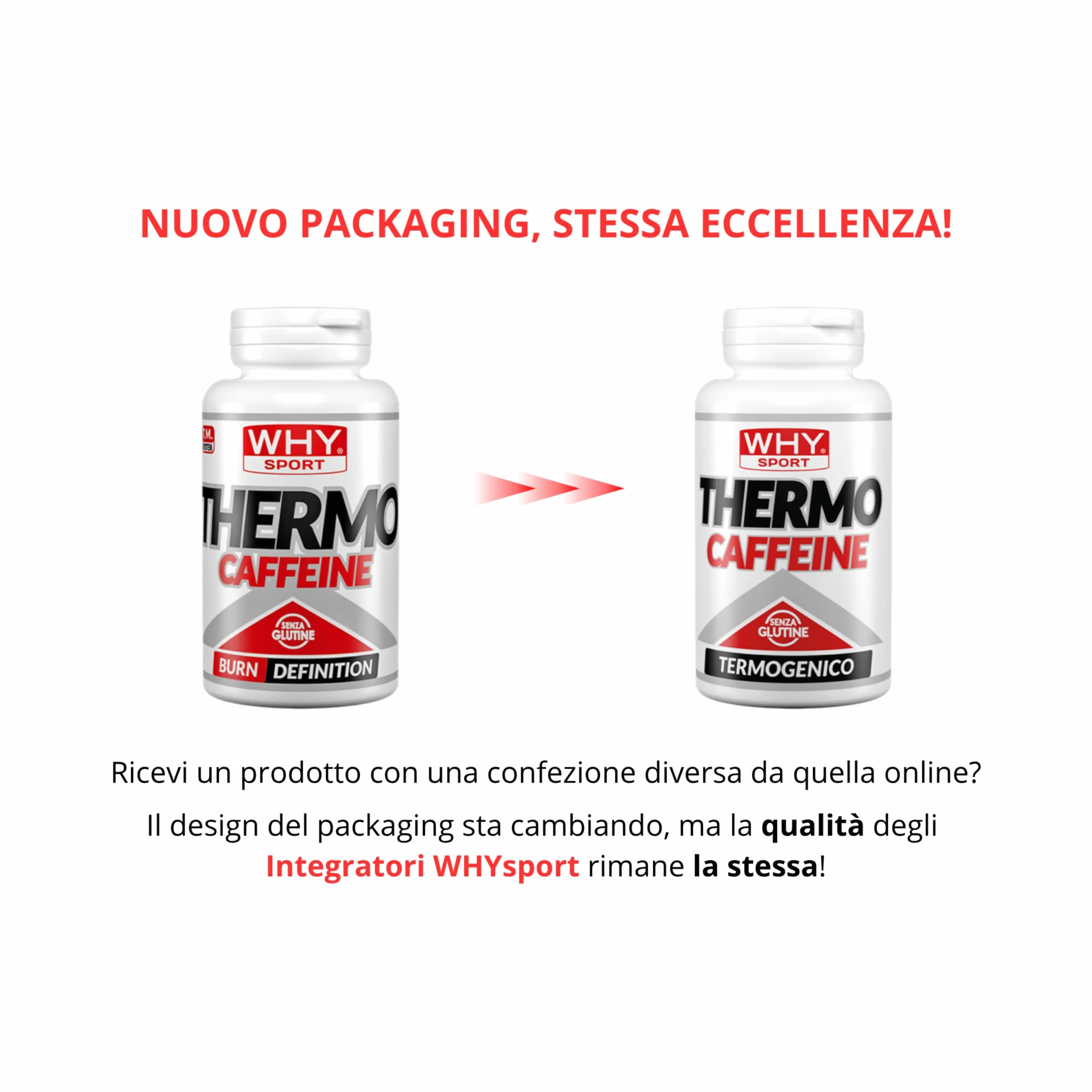 WHY SPORT THERMO CAFFEINE Brucia Grassi Pre Workout 90 Compresse