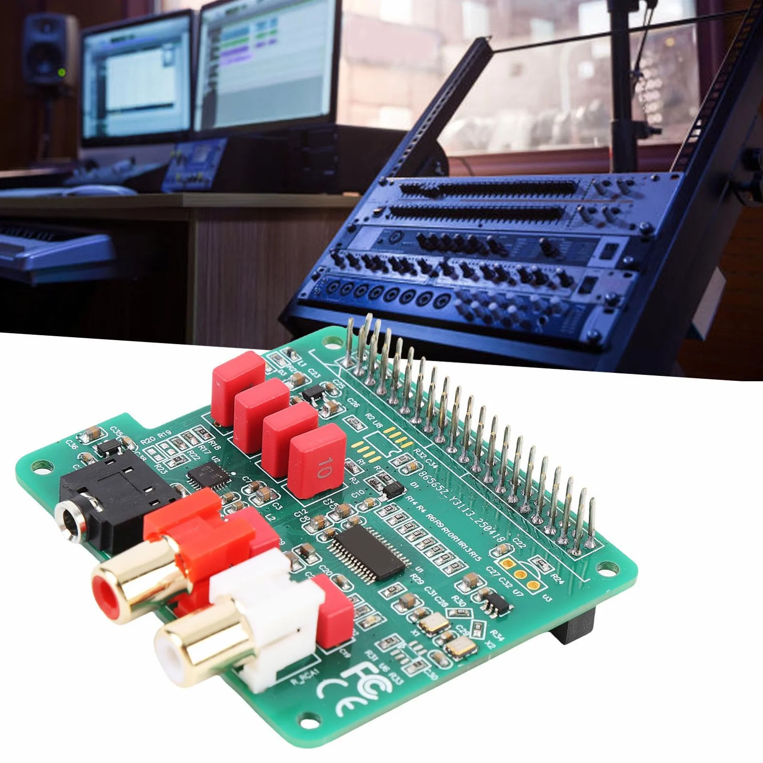 Bewinner Cappello DAC HiFi Scheda di Riproduzione Musicale HiFi Pi 4 384KHz 32Bit per Audiofili e Appassionati di Fai da Te
