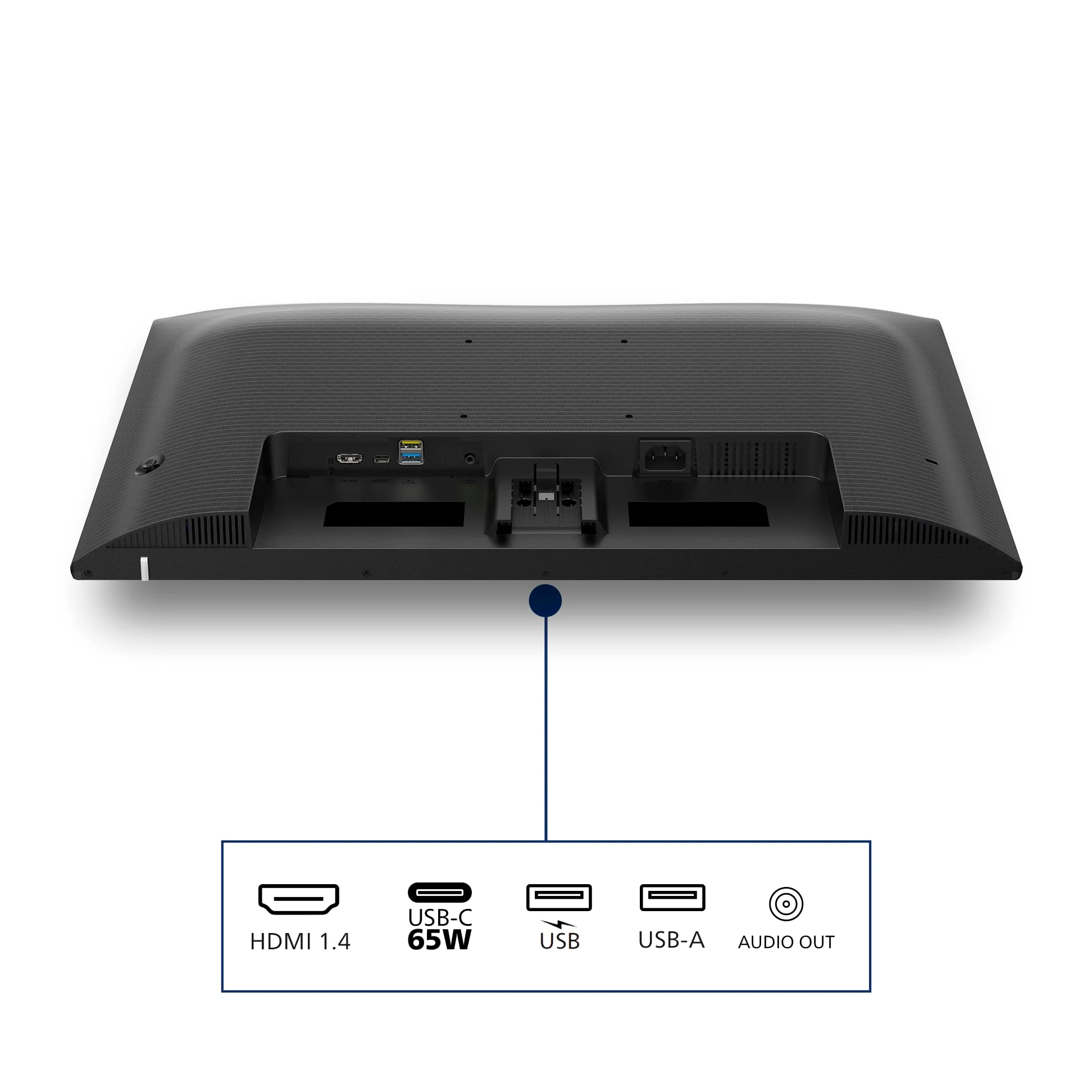 Philips 24E1N1300A - Monitor Full HD da 24 pollici, altoparlanti (1920x1080, 120 Hz, HDMI, USB-C (alimentazione 65 W), hub USB) nero