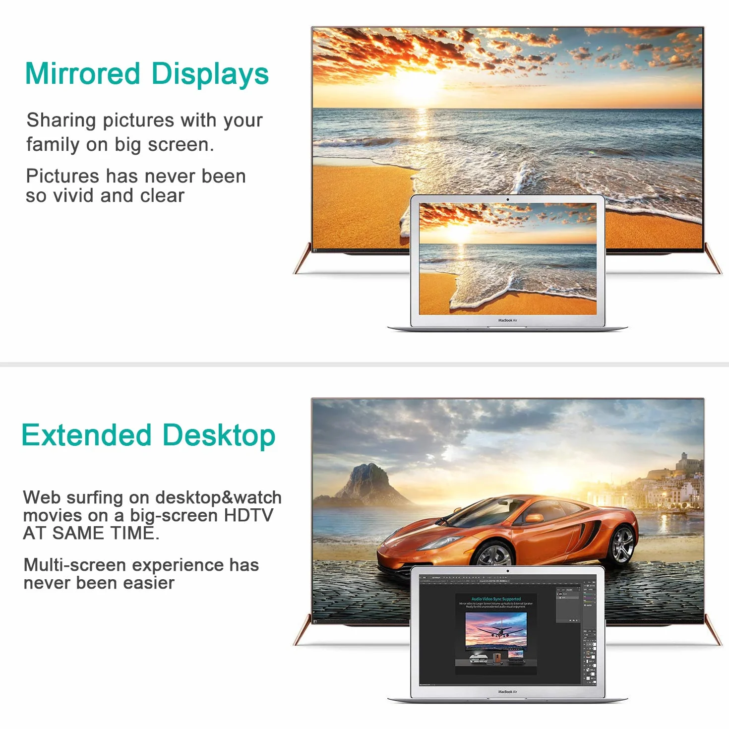 ICZI Adattatore Mini DisplayPort a HDMI, 4K Convertitore Maschio Mini DP (Thunderbolt 2) a Femmina HDMI per iMac, Mac Mini, Surface, Monitor, HDTV, Proiettori