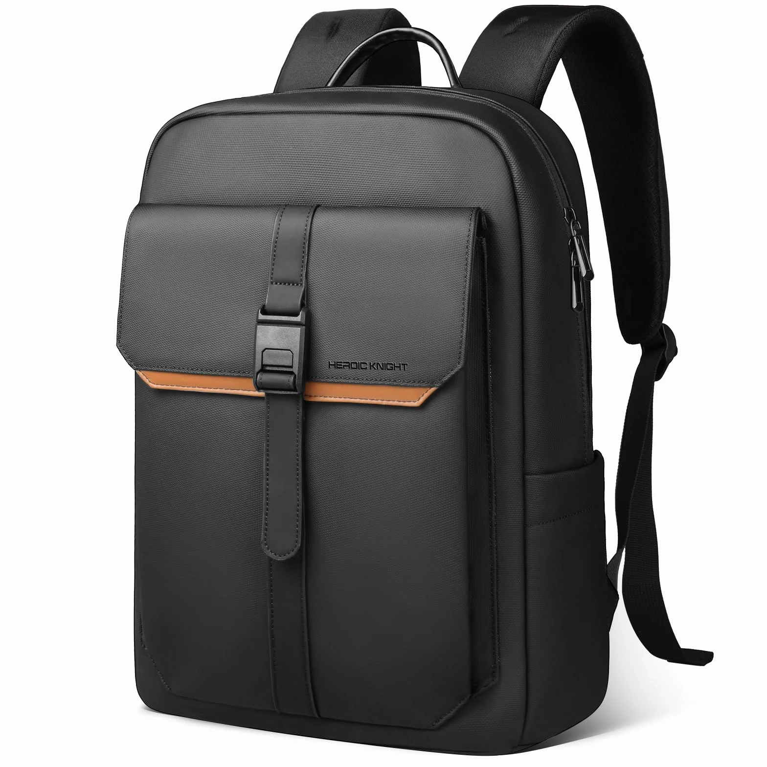 hk Zaino Business da Uomo per Laptop, design moderno ed elegante, leggero, sottile e impermeabile – Perfetto per uomini d’affari, lavoro, università e viaggi – Nero