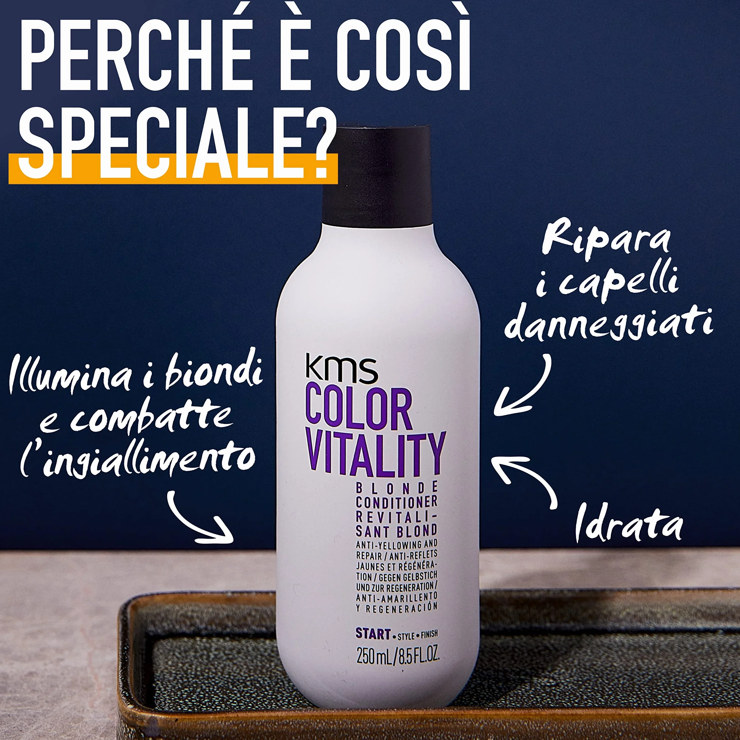 KMS COLORVITALITY Balsamo per Capelli Biondi 250ml