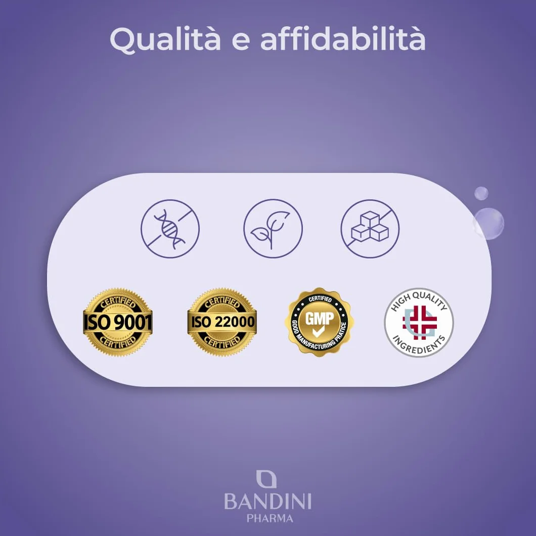 Bandini Acido Alfa Lipoico 650 mg 120 Capsule Rilascio Ritardato Antiossidante Naturale Vegan ALA
