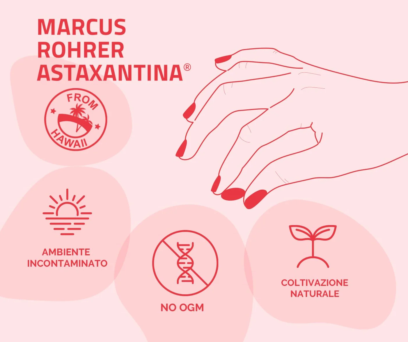Marcus Rohrer Astaxantina Integratore Alimentare Antiossidante Protezione UV 30 Softgel