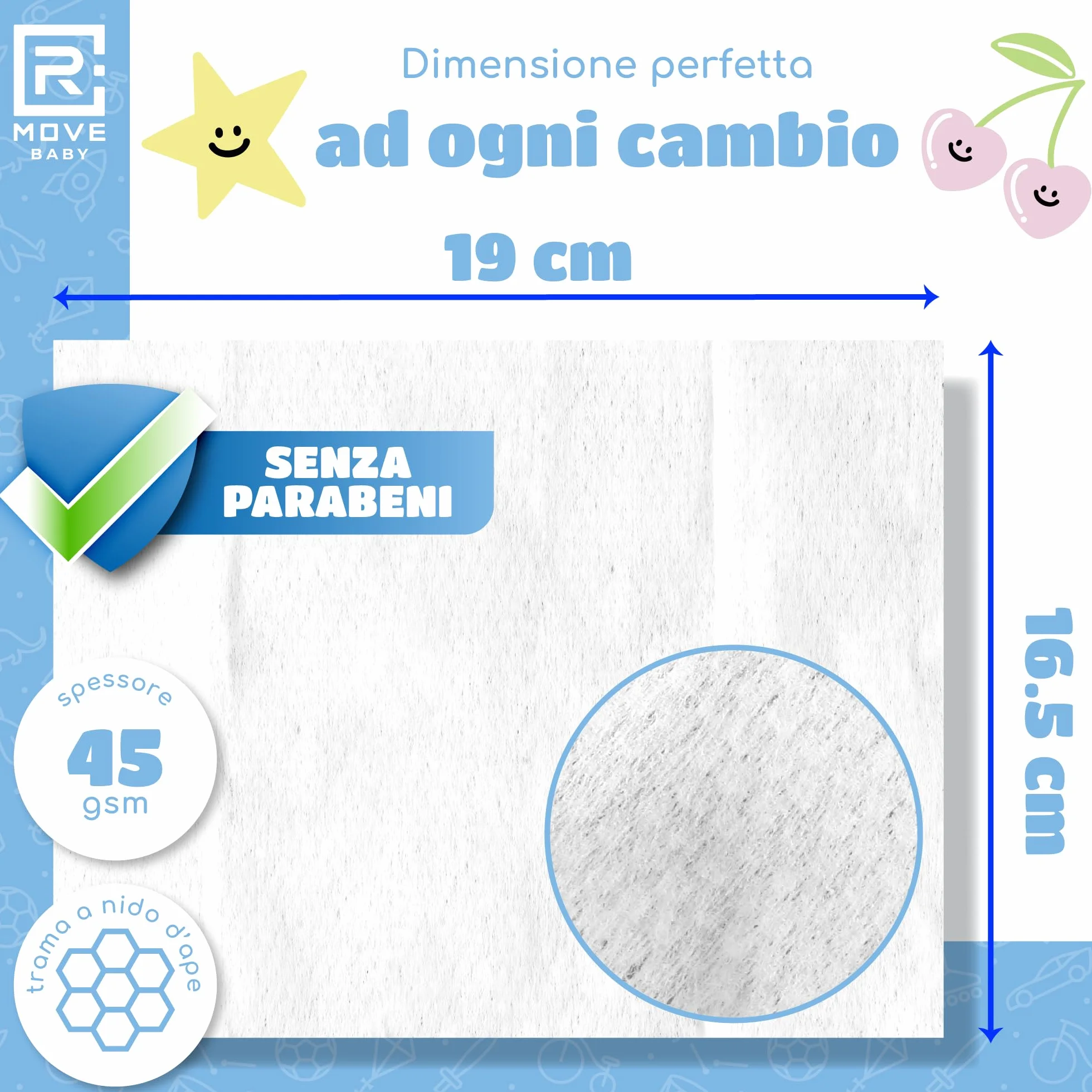 Acqua Pura salviette neonato umidificate 99% Acqua, 8x72 sztuk, Coperchio Salvafreschezza, idratanti, igienizzanti, rinfrescanti, mani e corpo