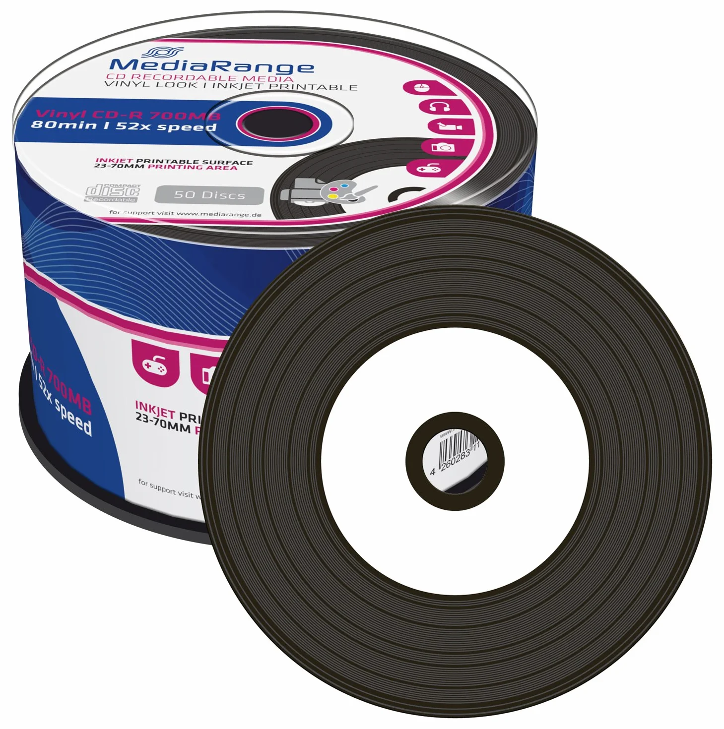 MediaRange MR226 CD-R 700MB Vinyl