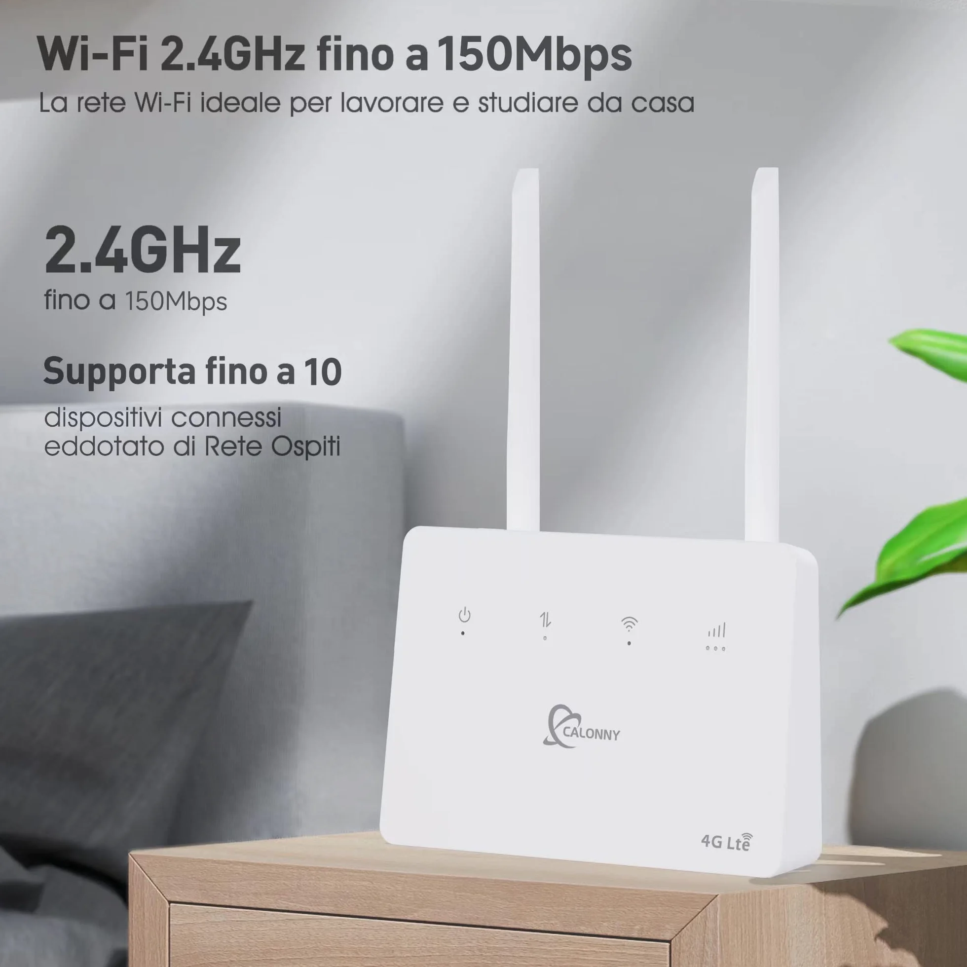 Router 4G LTE WiFi SIM Cat4 300Mbps Modem Wireless Porta LAN/WAN Antenne ADSL Alternativa