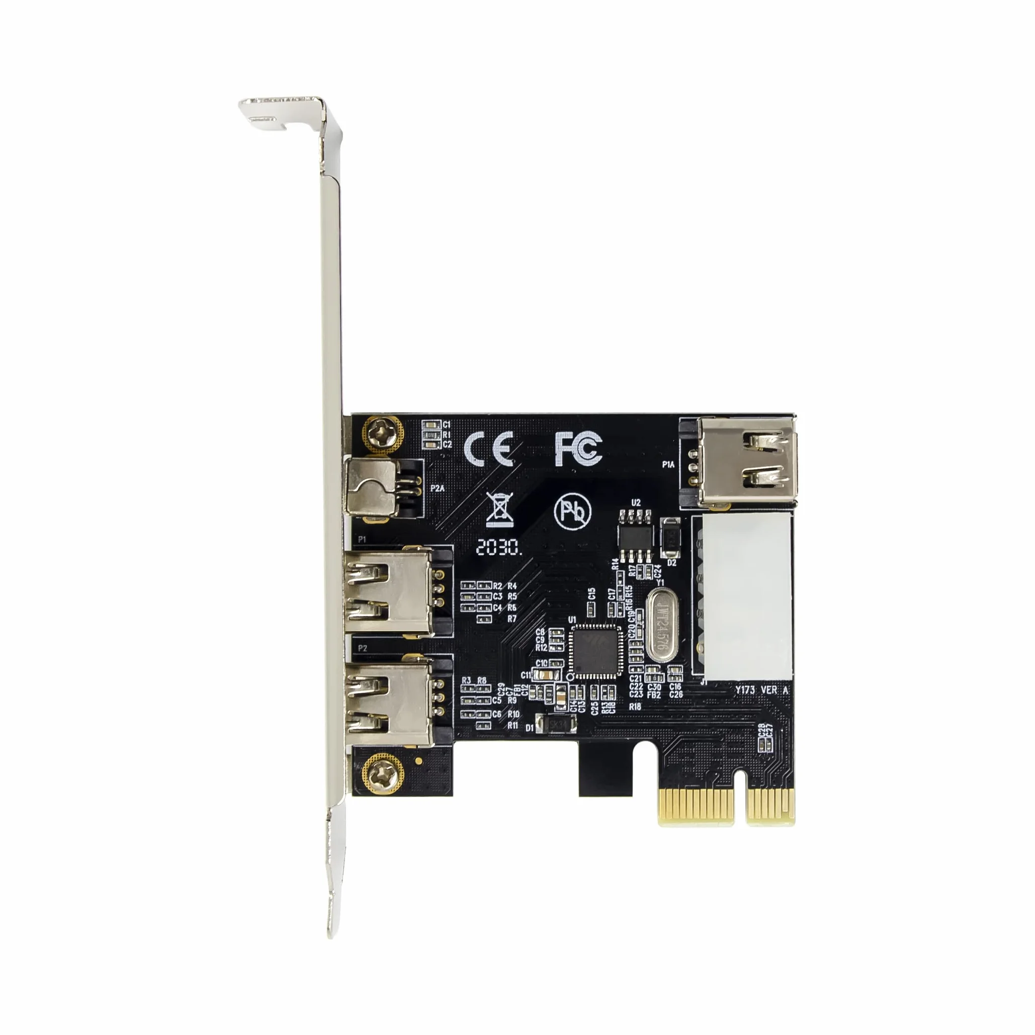 4 porte Firewire 4pin 9pin scheda di espansione PCI Express 1394B 1394A VIA VT6315 chipset adattatore PCI-E 1X a 1394 scheda audio