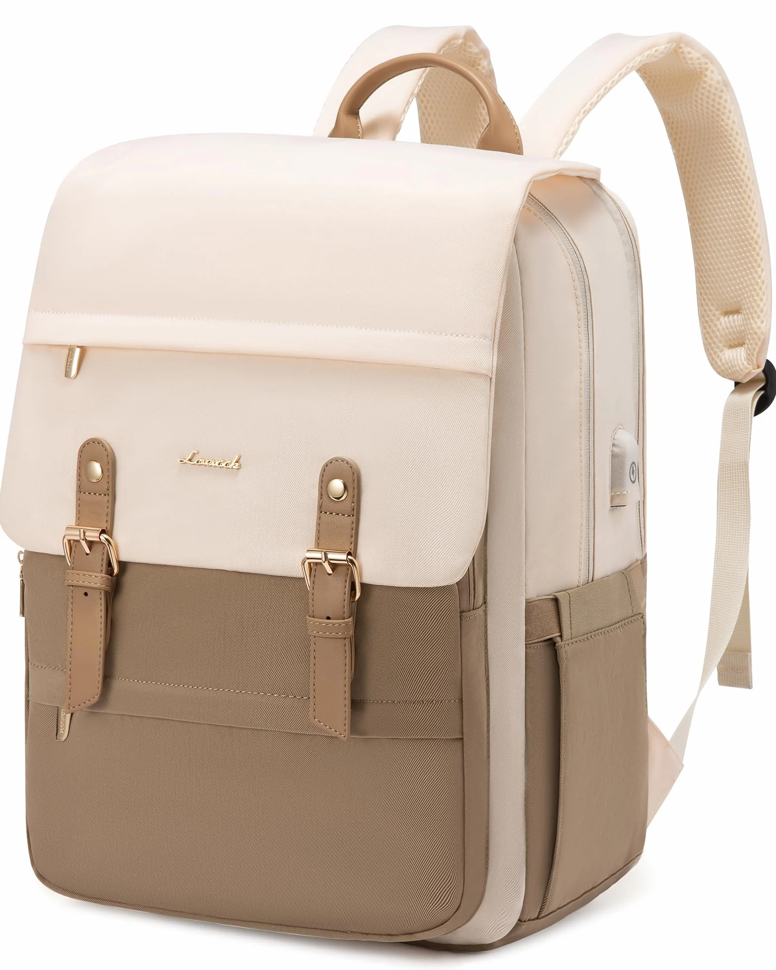 LOVEVOOK Zaino Porta PC Donna, 15,6 Pollici Impermeabile Zaino Antifurto per Computer portatile con Porta USB per Università, Viaggi, Lavoro, Scuola