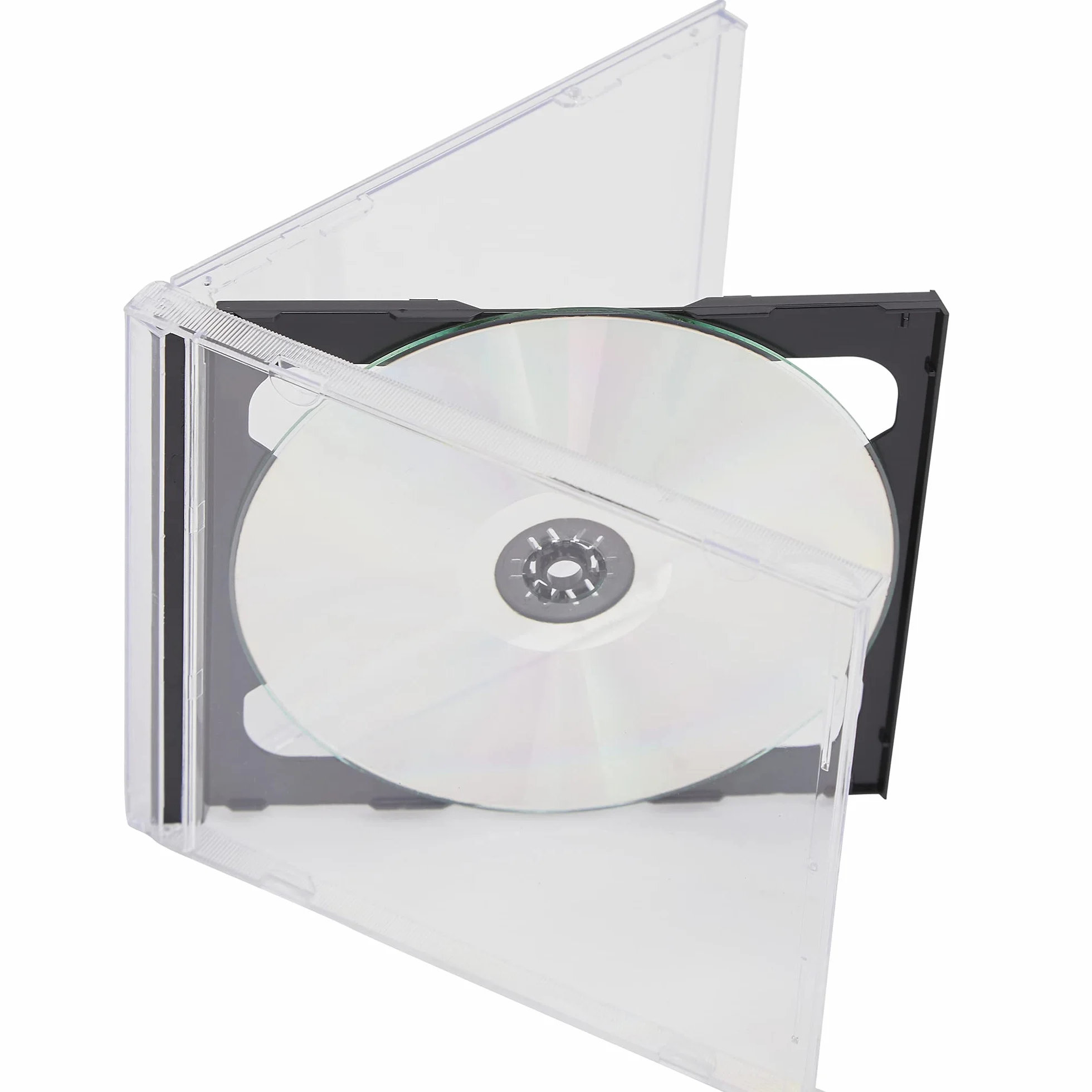 Dragon Trading® - Custodia Jewel Case doppia per CD/DVD, da 10,4 mm di spessore, con scomparto interno di colore nero che può contenere 2 dischi (confezione da 10 pezzi).