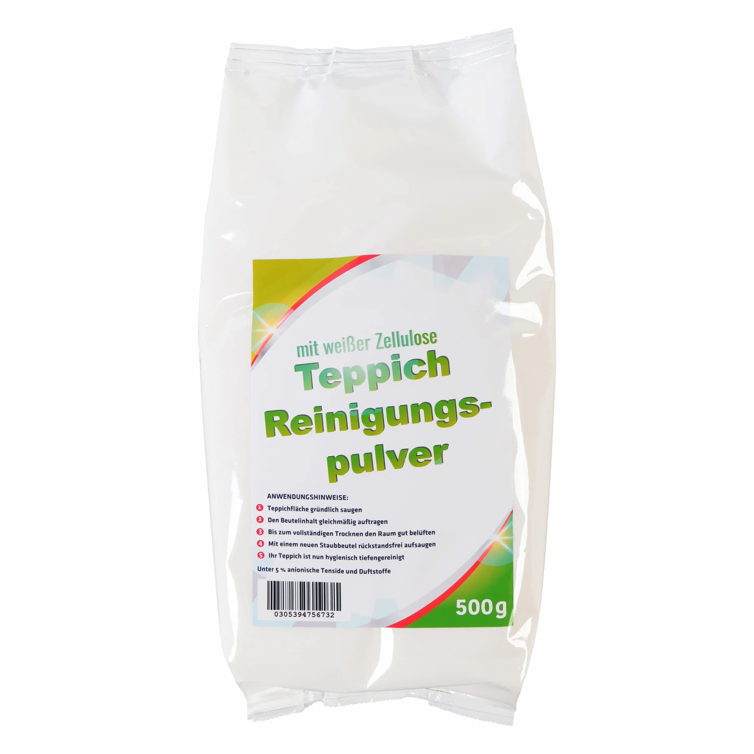 Polvere detergente per tappeti 500 g 8-10 mq Made in Germany