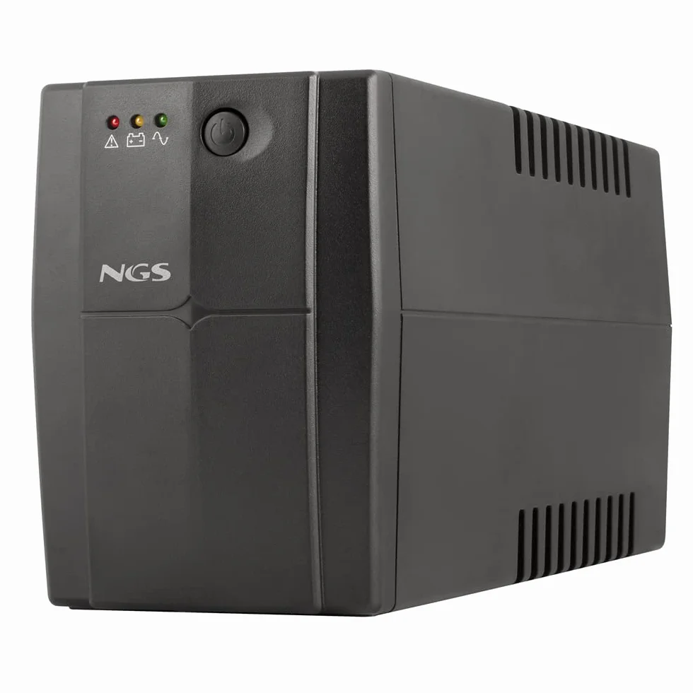 NGS FORTRESS1200V3 - Gruppo di continuità UPS, Off Line UPS 800 VA, Tensione a Uscita Stabile di 480W per 2 Prese Schuko
