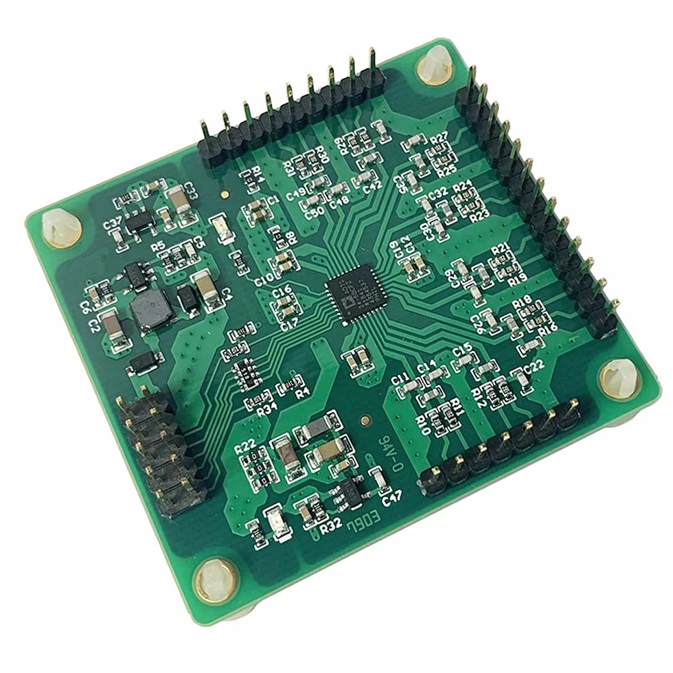 AD7124-8 24Bit Multi-channel ADC Modulo di acquisizione dati AD7124 DC 3.3V/5V RS232 Modulo di acquisizione dati remoto porta seriale