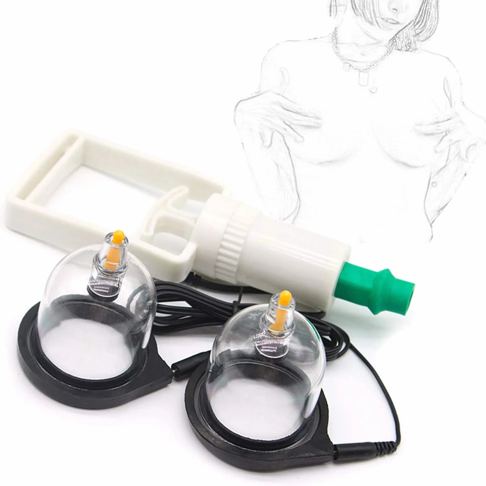Ventosa Per Capezzoli Pompa Per Vuoto Tiralatte Dispositivo Ingrandimento Seno Stimolatore BDSM Giocattolo Sessuale