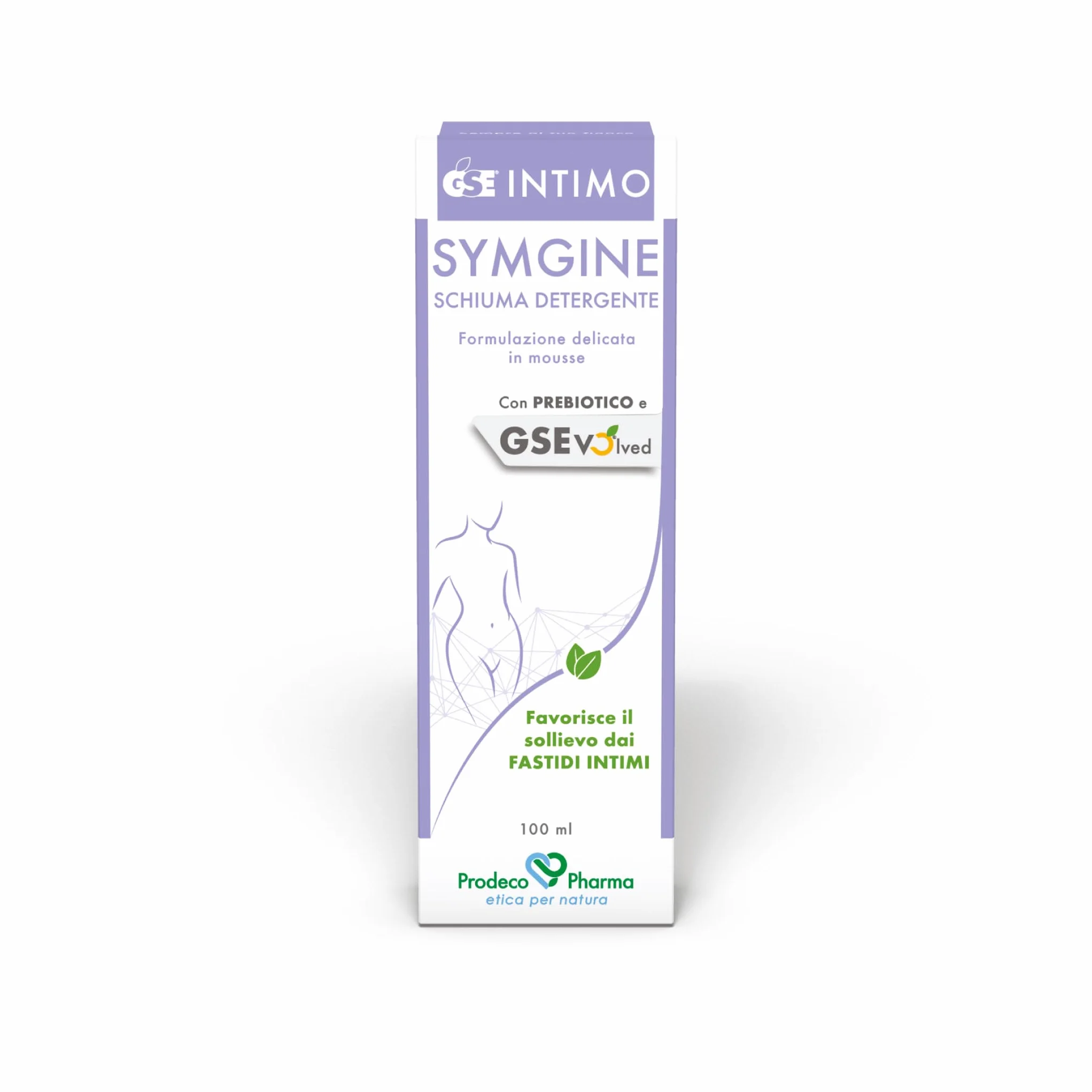 Prodeco Pharma GSE Intimo Symgine Schiuma Detergente 100ml - Mousse con Prebiotico e GSE